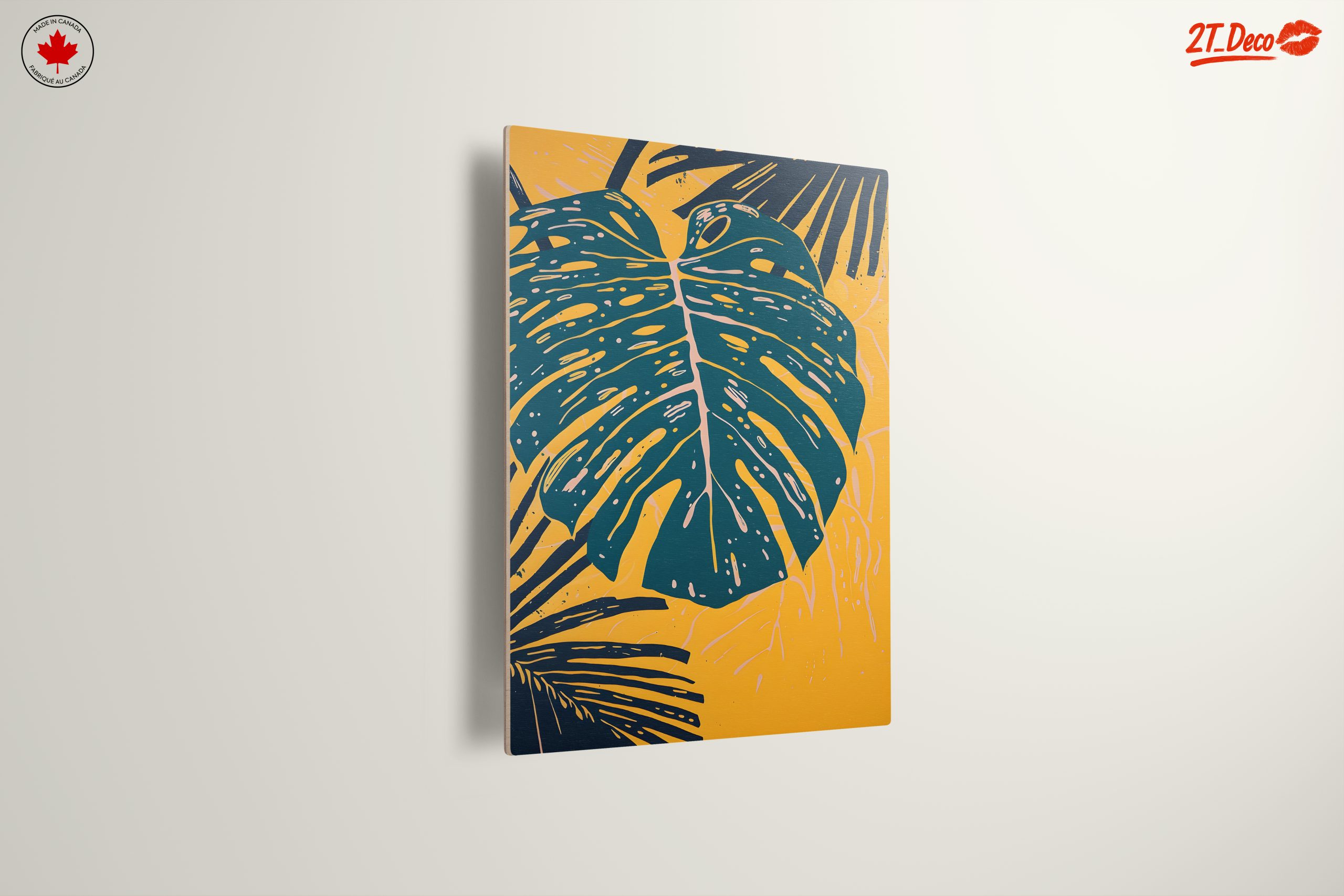 Stylized Leaf Art in Vibrant Colors - Image 13