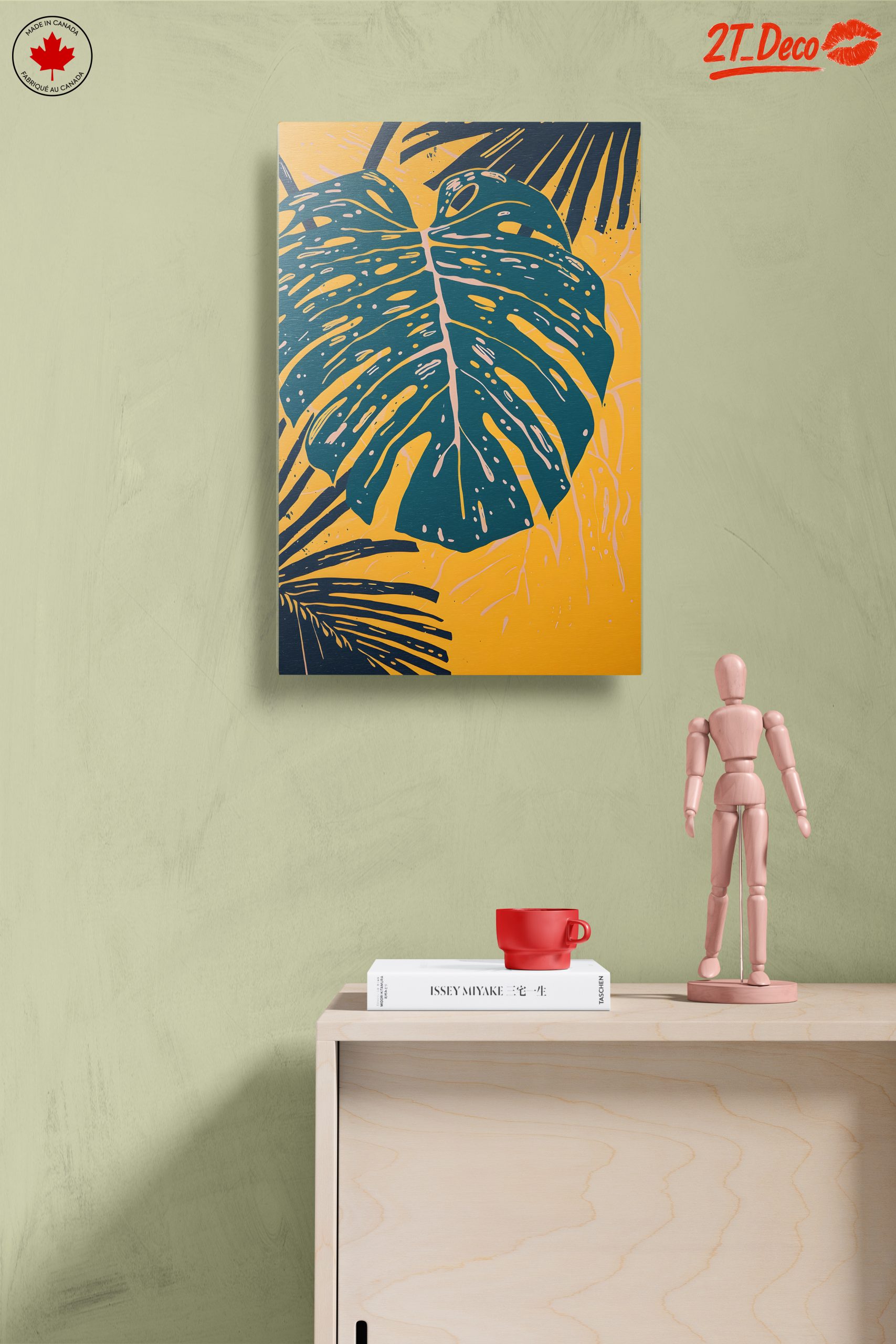 Stylized Leaf Art in Vibrant Colors - Image 14