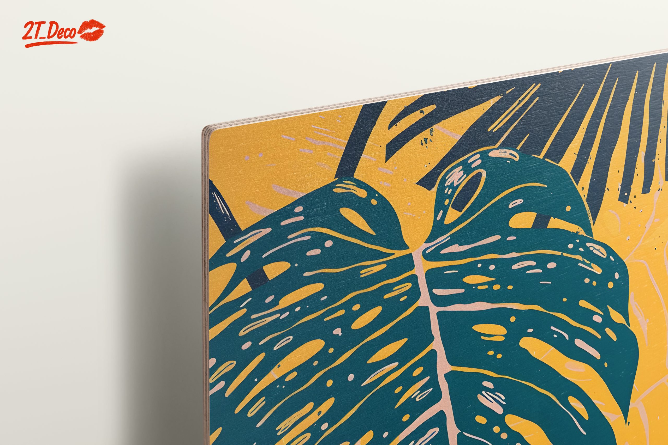 Stylized Leaf Art in Vibrant Colors - Image 15