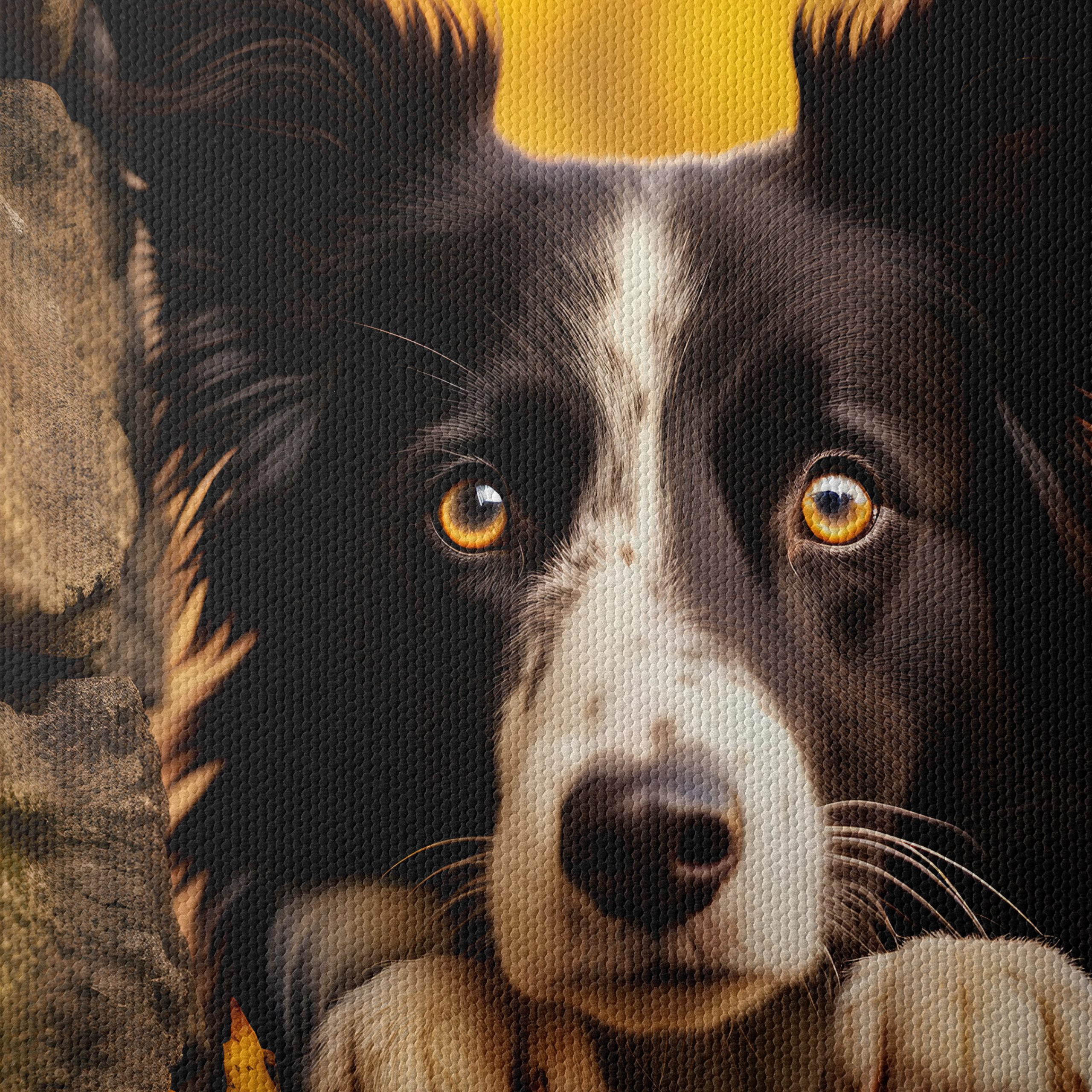 Charming Dog Portrait with Autumn Leaves - Image 4