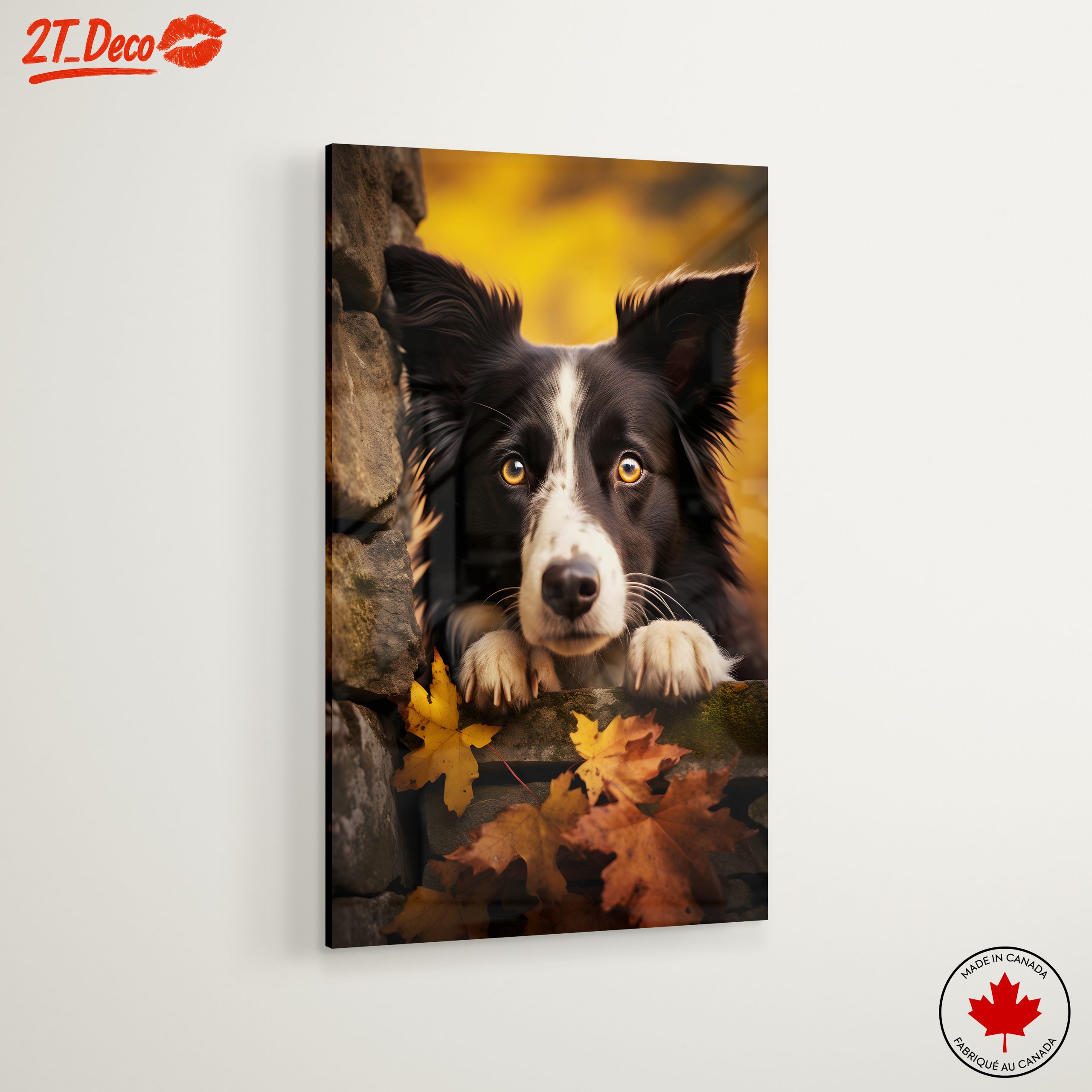 Charming Dog Portrait with Autumn Leaves - Image 6