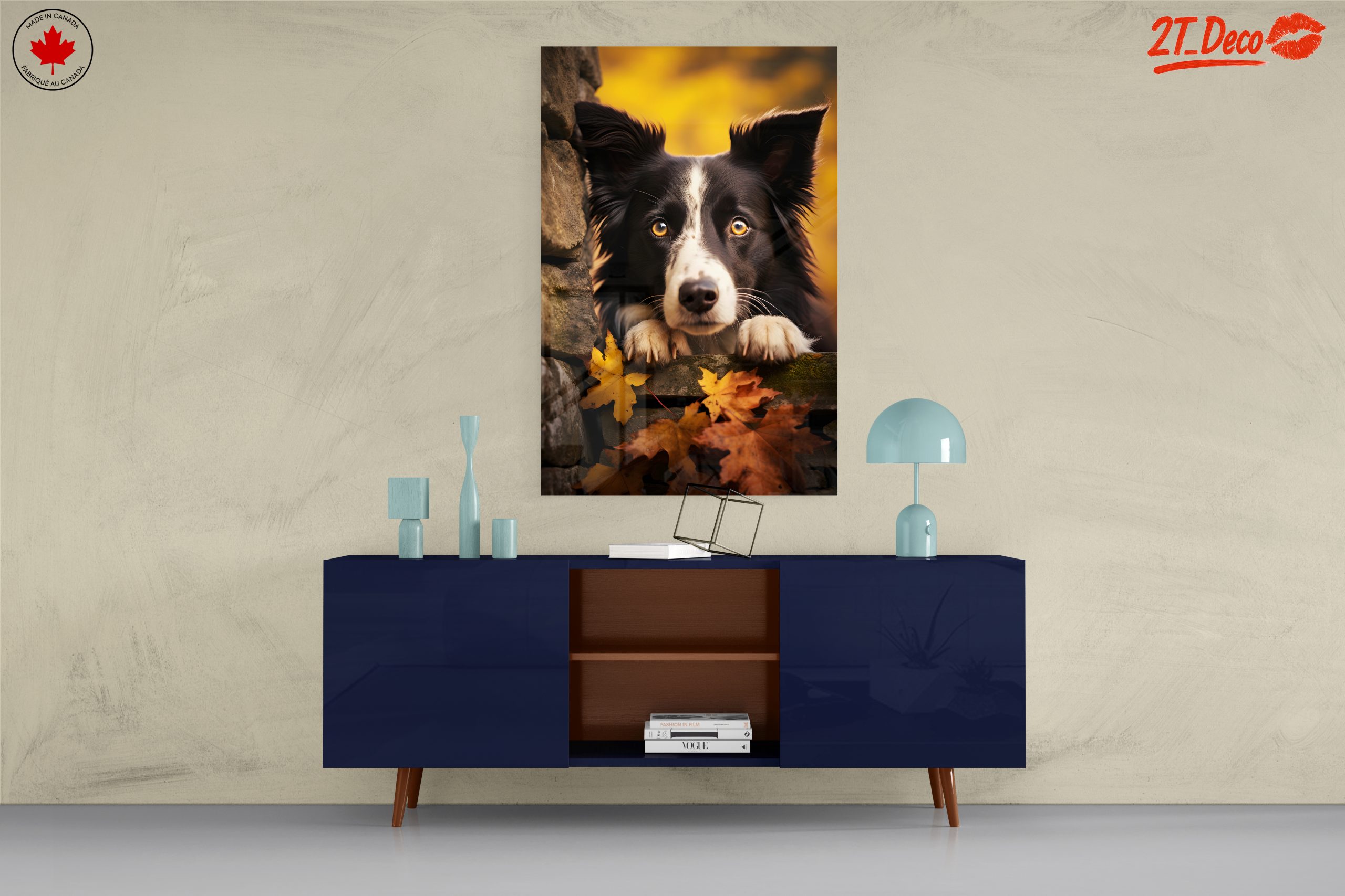 Charming Dog Portrait with Autumn Leaves - Image 8