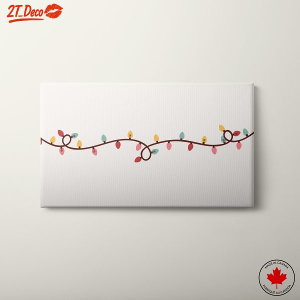 Colorful Holiday String Lights Art