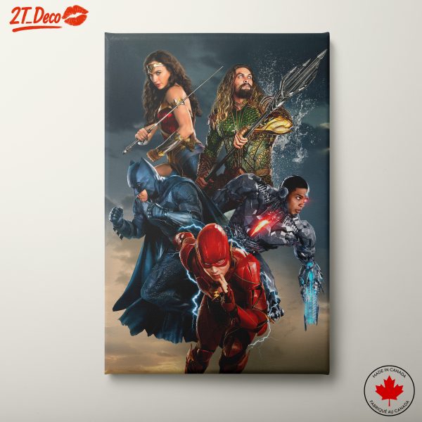 Justice League Heroes Action Art
