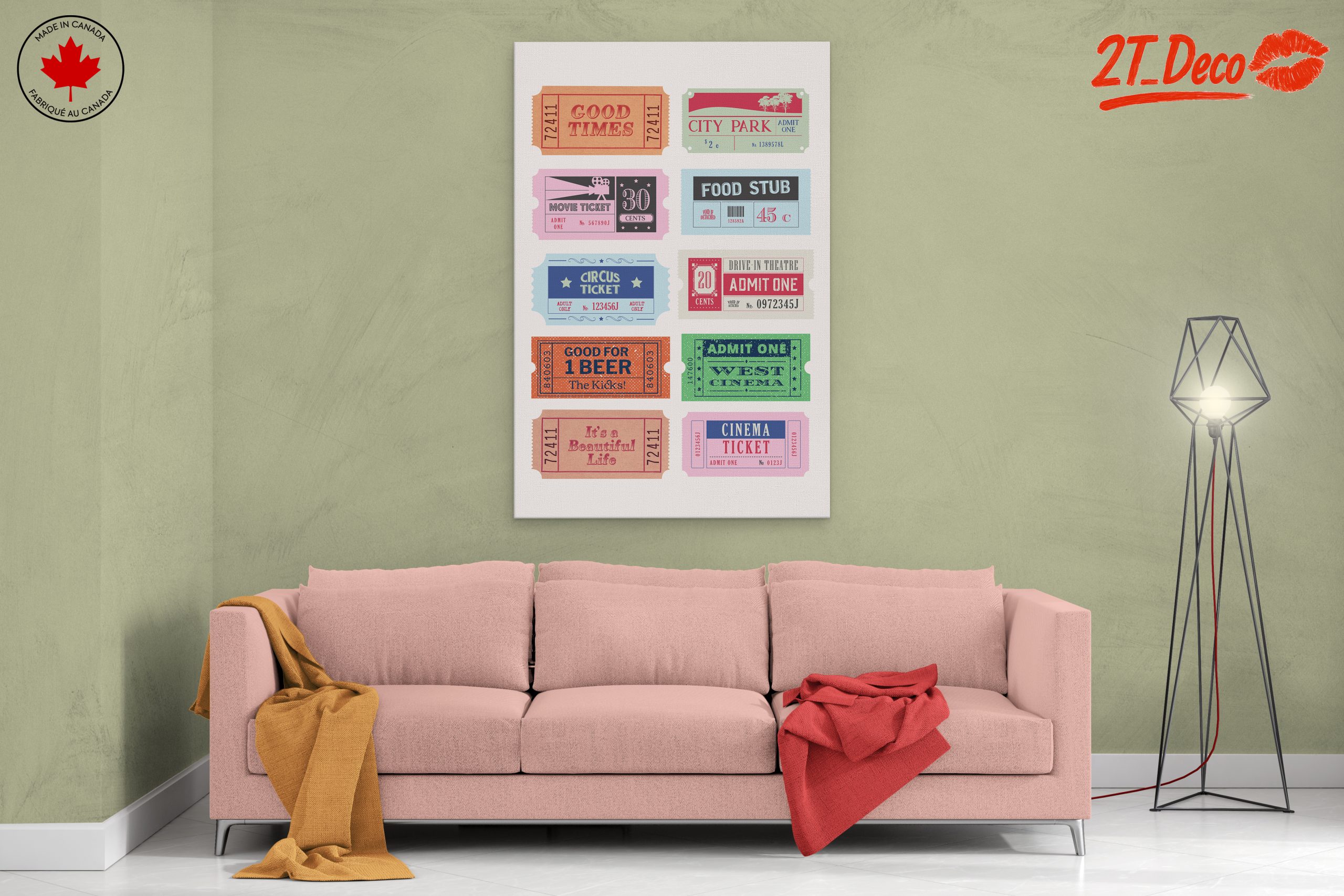 Vintage Ticket Collection for Home Decor - Image 2