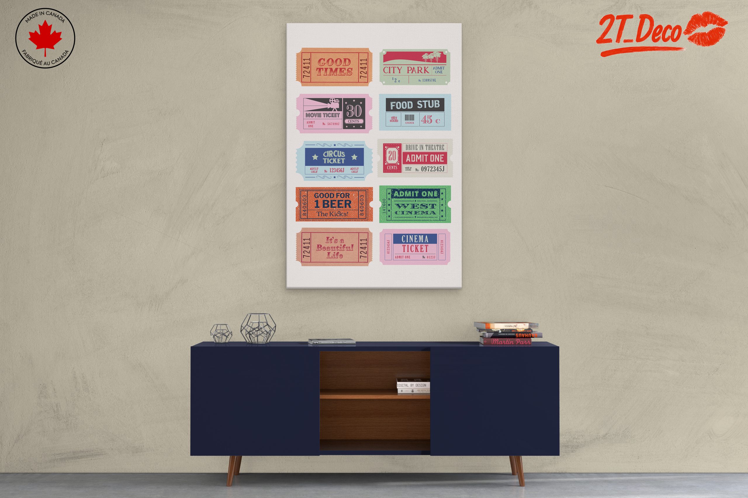 Vintage Ticket Collection for Home Decor - Image 3