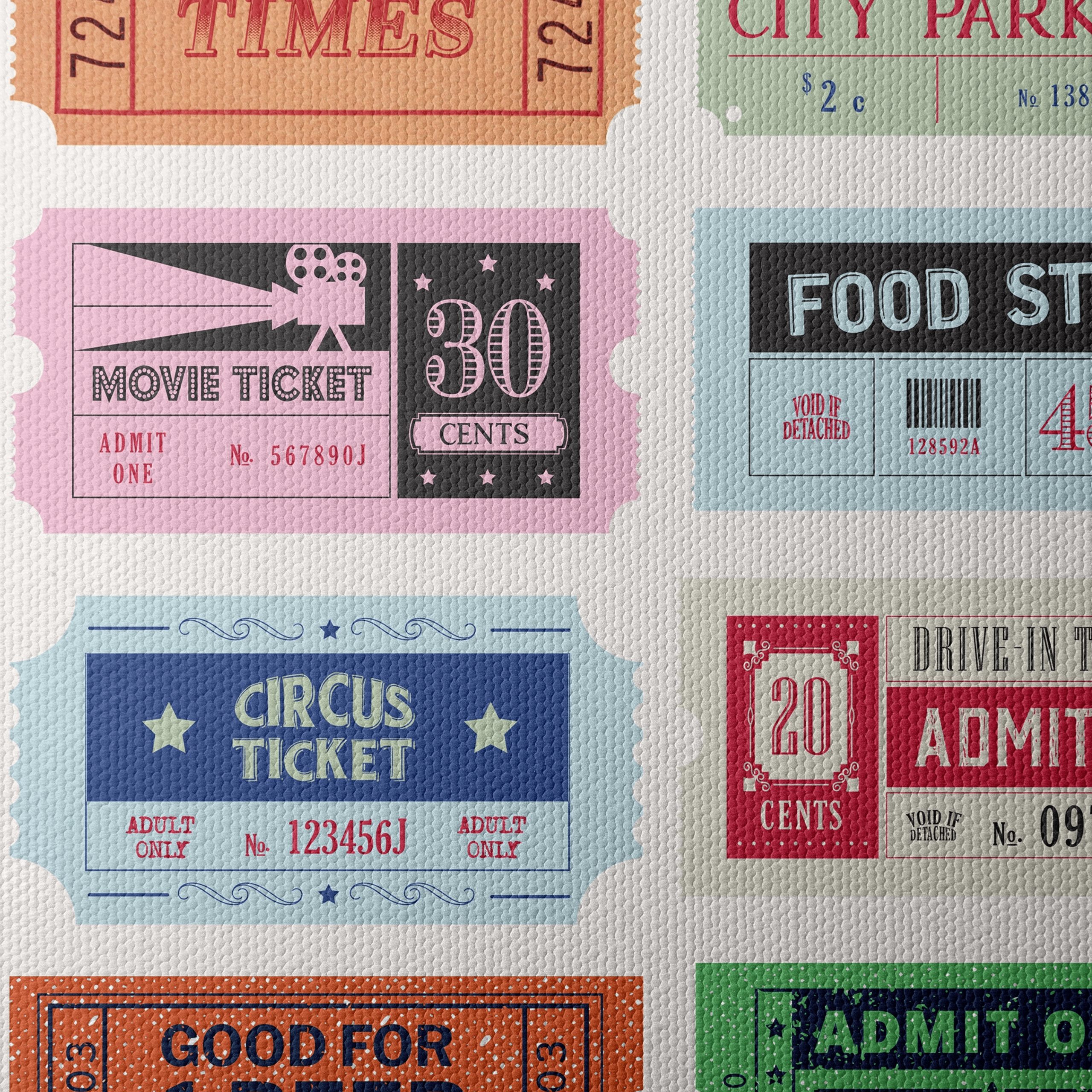 Vintage Ticket Collection for Home Decor - Image 4