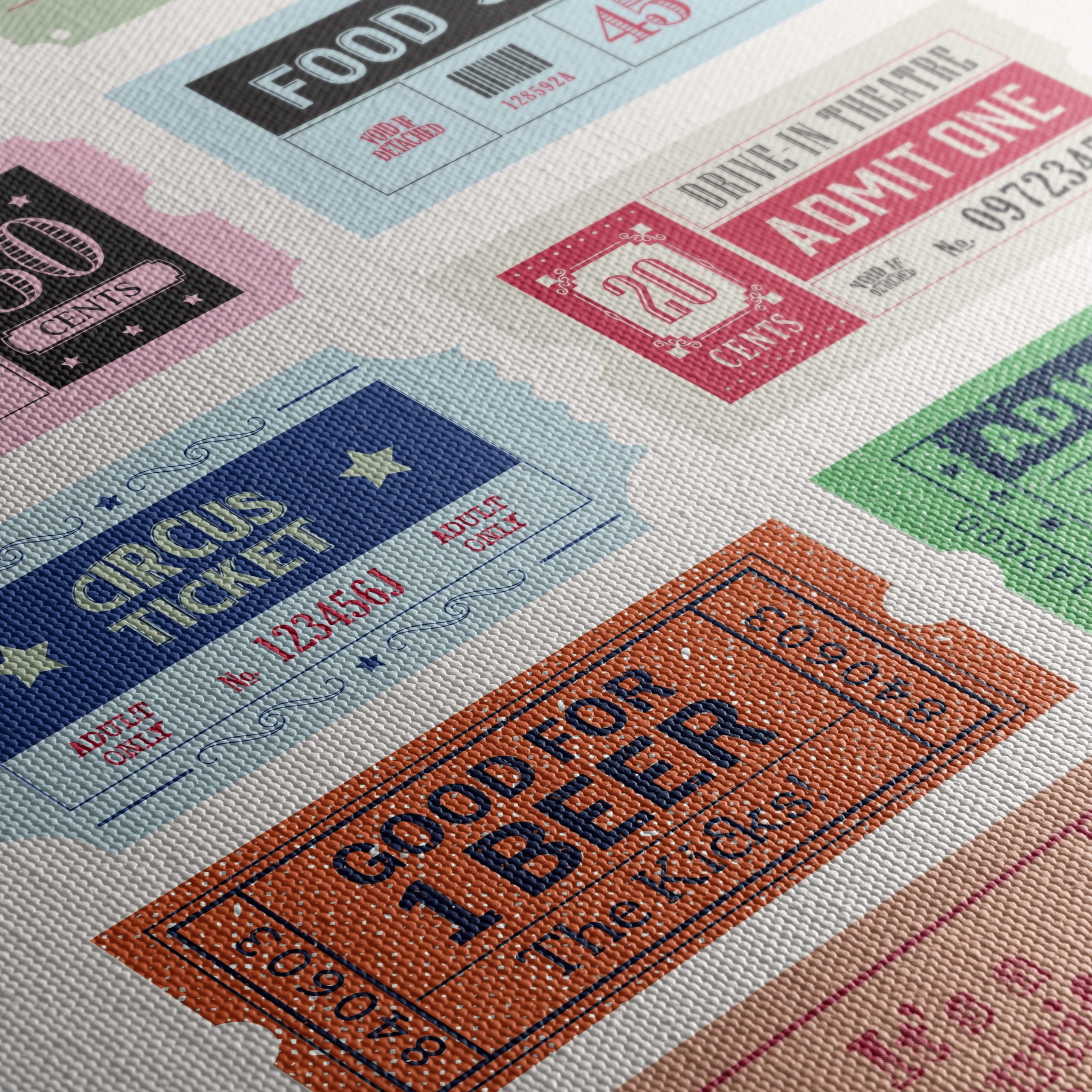 Vintage Ticket Collection for Home Decor - Image 5