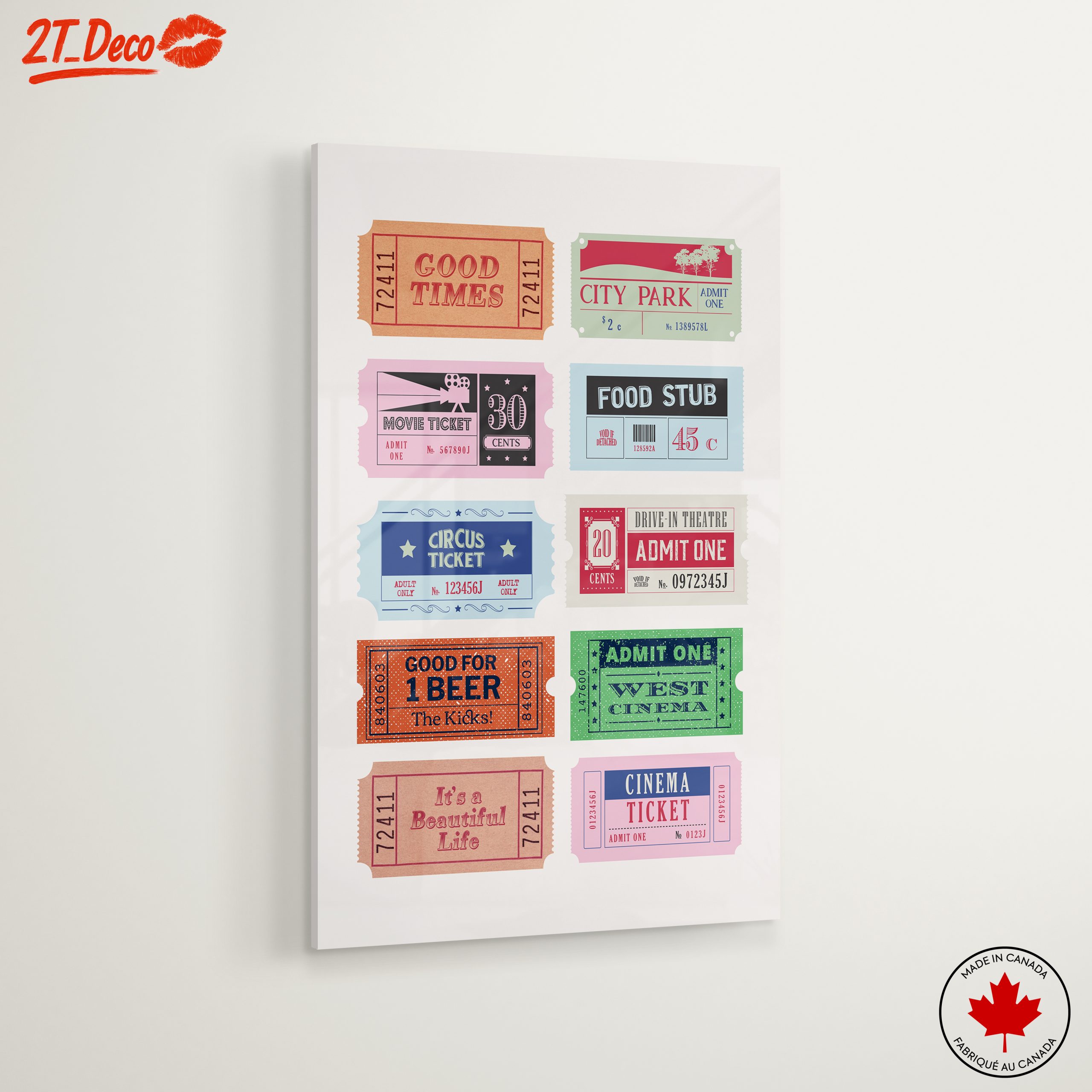 Vintage Ticket Collection for Home Decor - Image 6