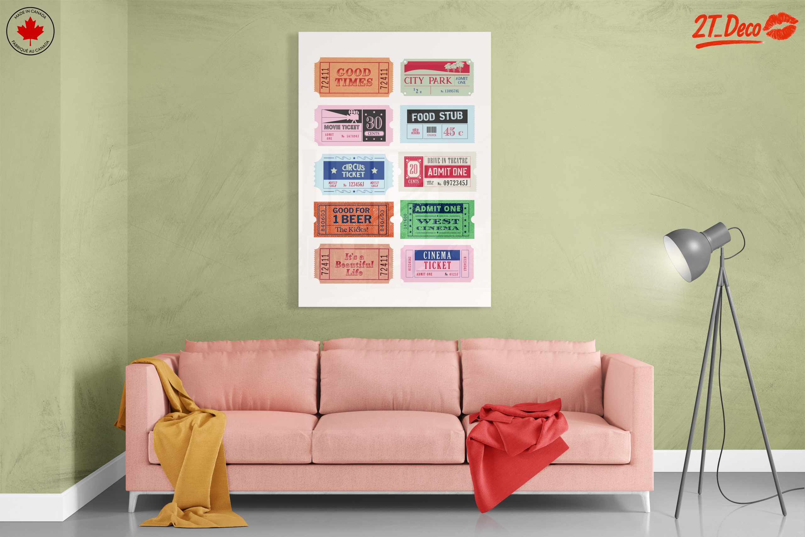 Vintage Ticket Collection for Home Decor - Image 7