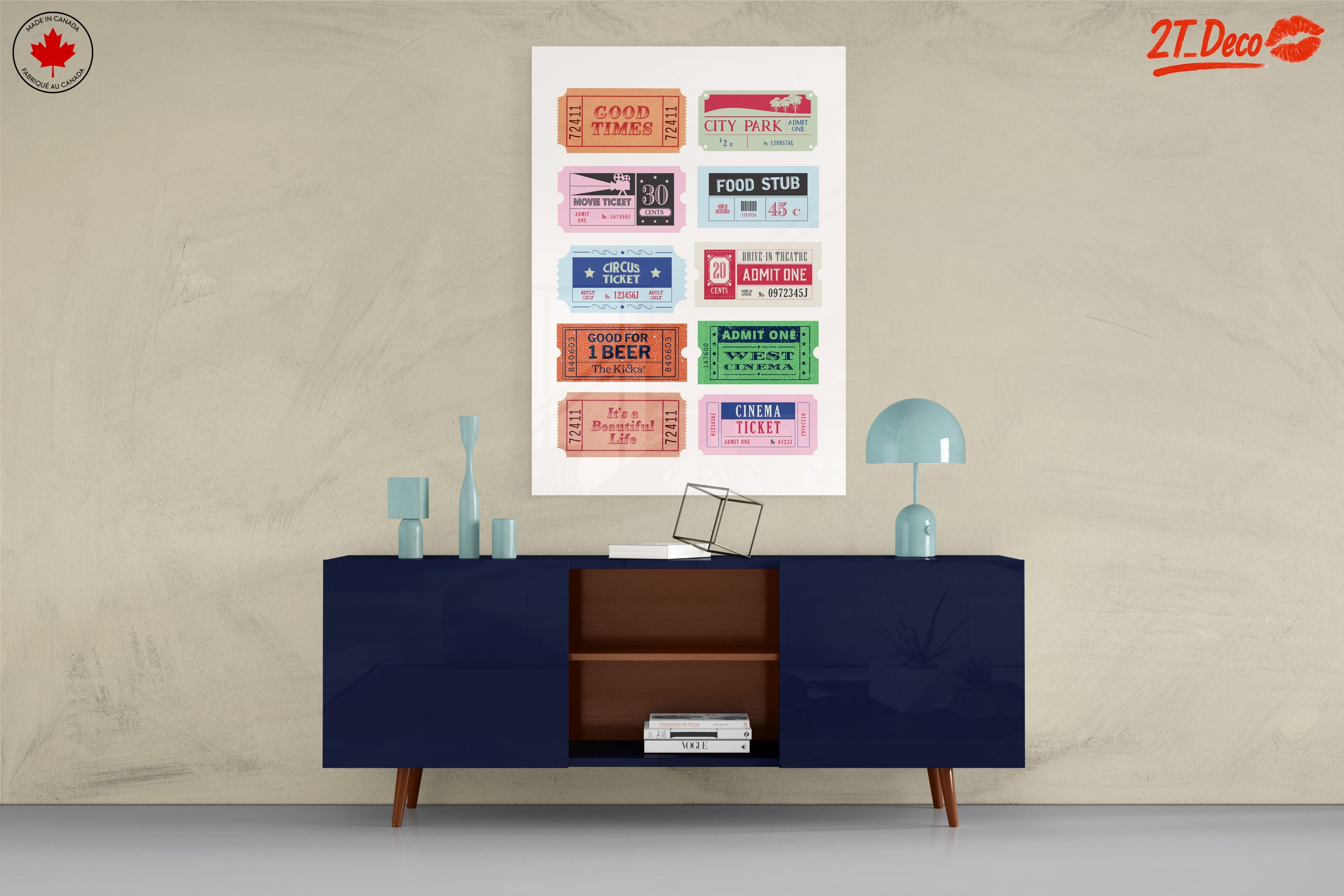 Vintage Ticket Collection for Home Decor - Image 8