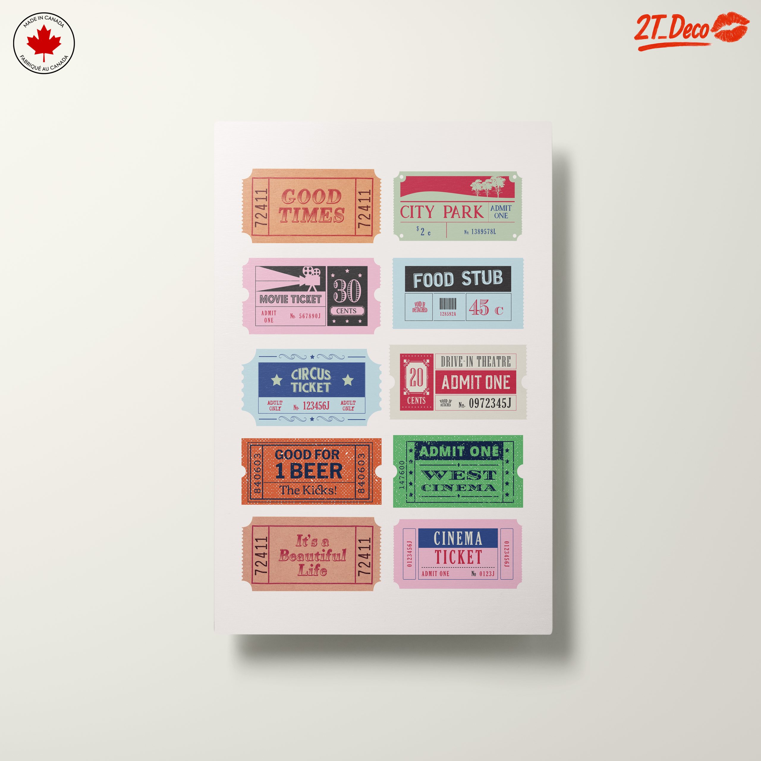 Vintage Ticket Collection for Home Decor - Image 10