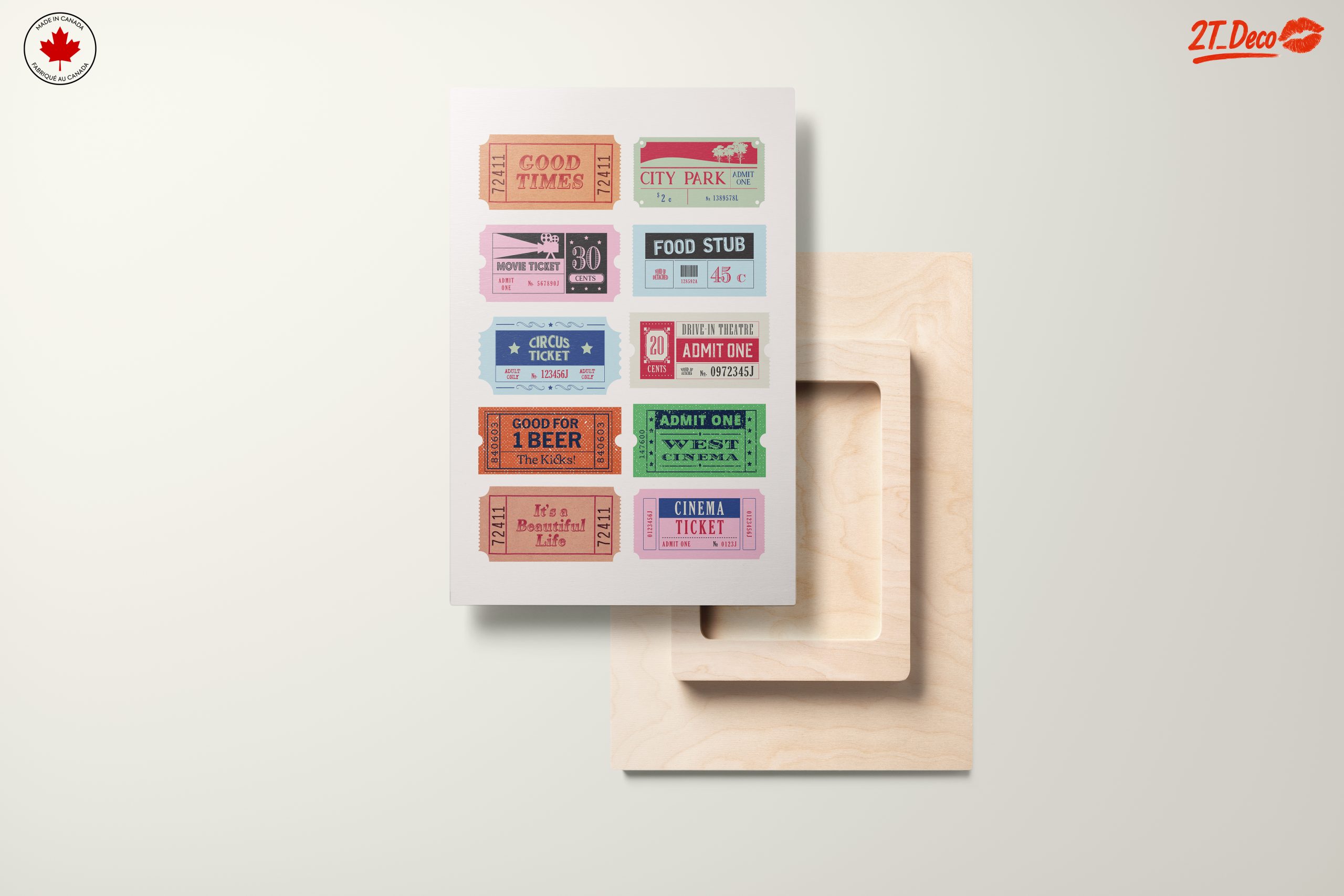 Vintage Ticket Collection for Home Decor - Image 11