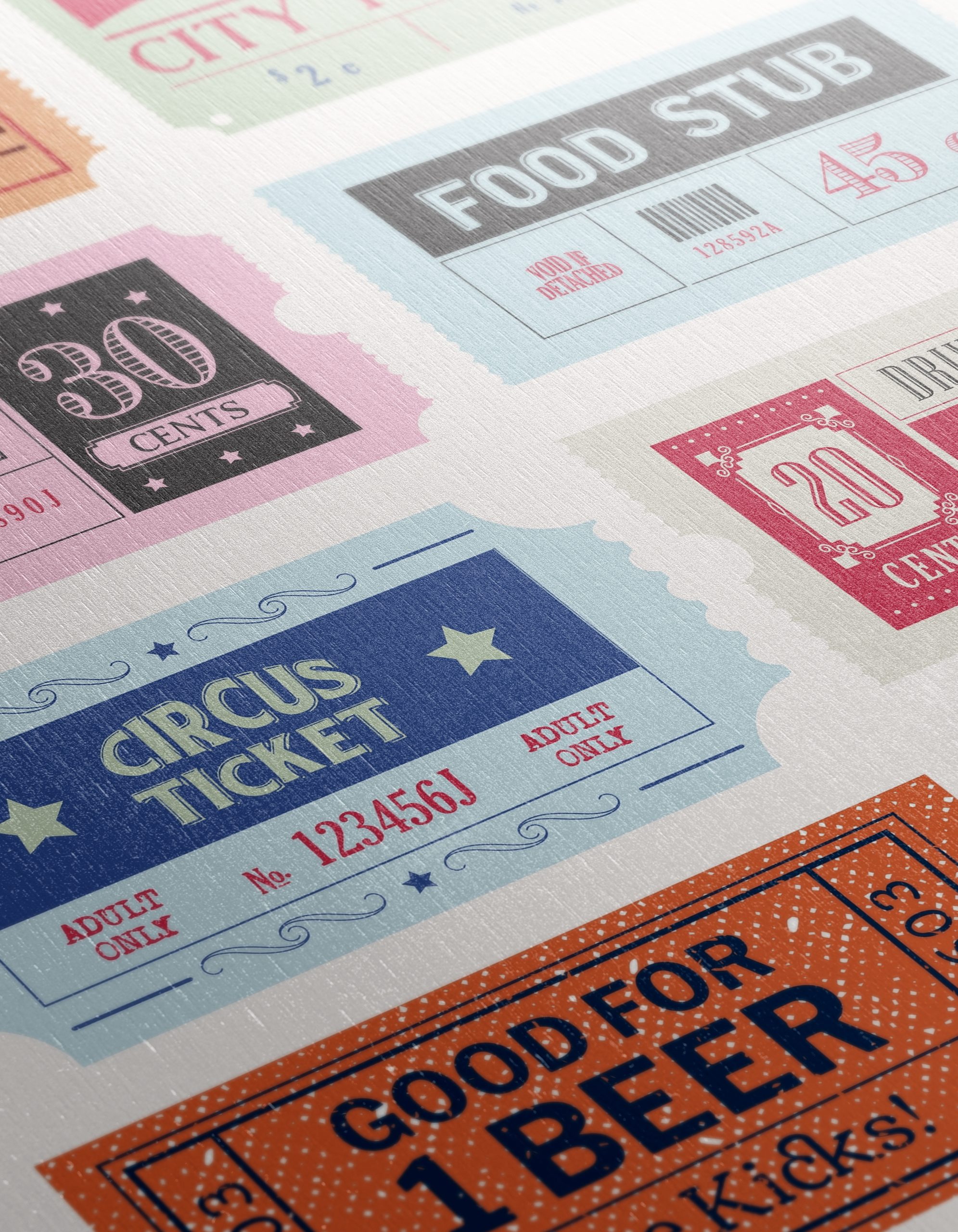 Vintage Ticket Collection for Home Decor - Image 12