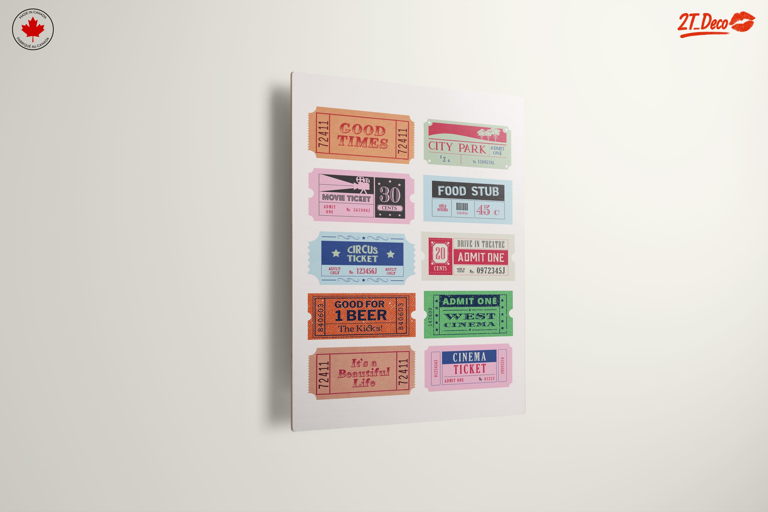 Vintage Ticket Collection for Home Decor - Image 13