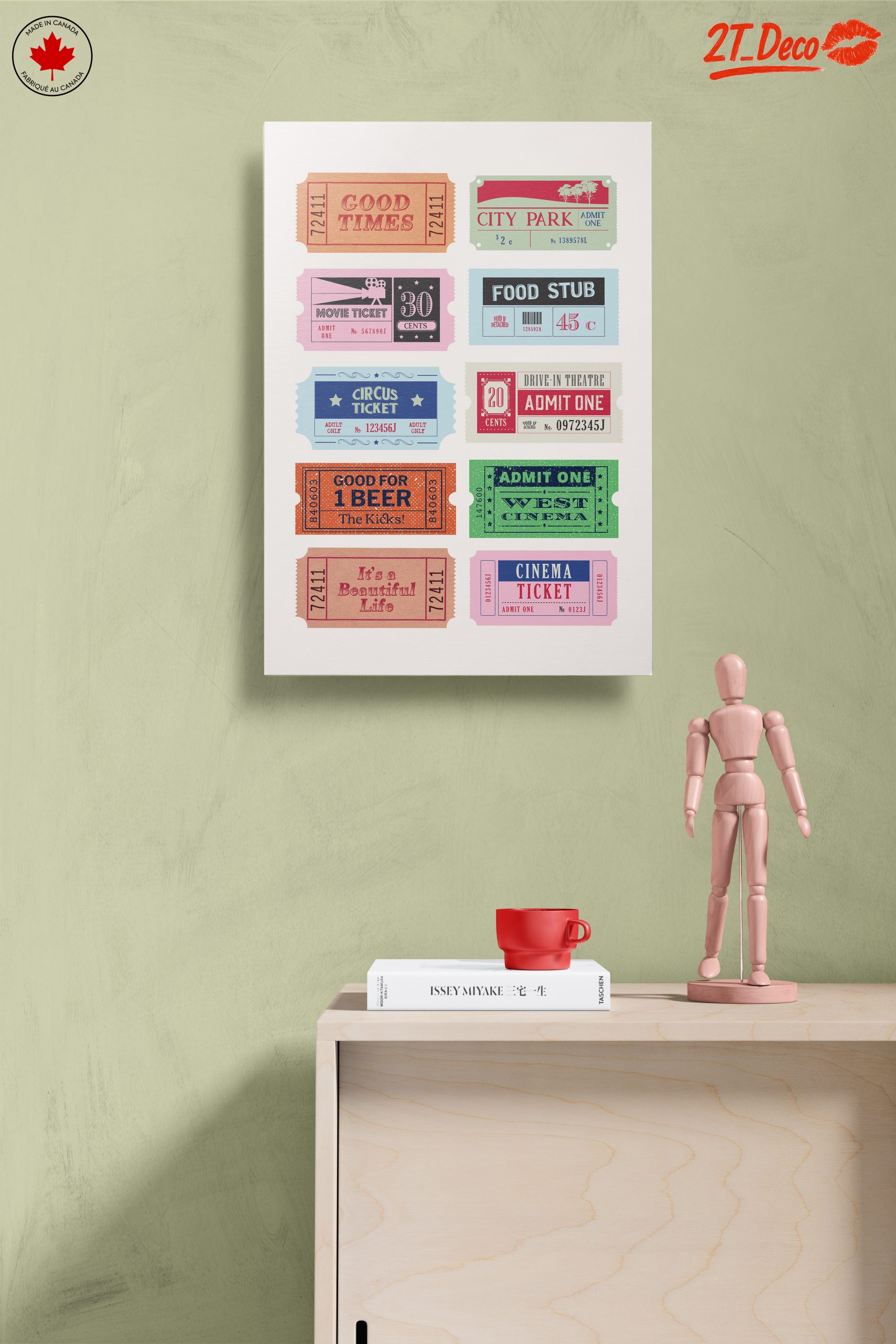 Vintage Ticket Collection for Home Decor - Image 14
