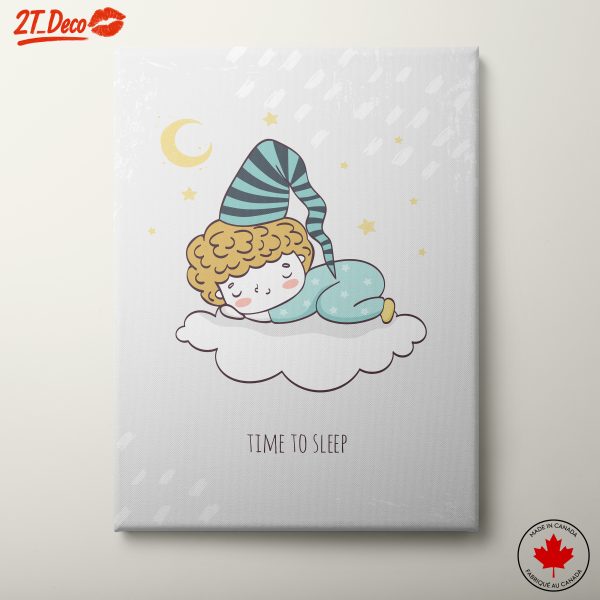 Whimsical Kids Sleep Art for Nursery