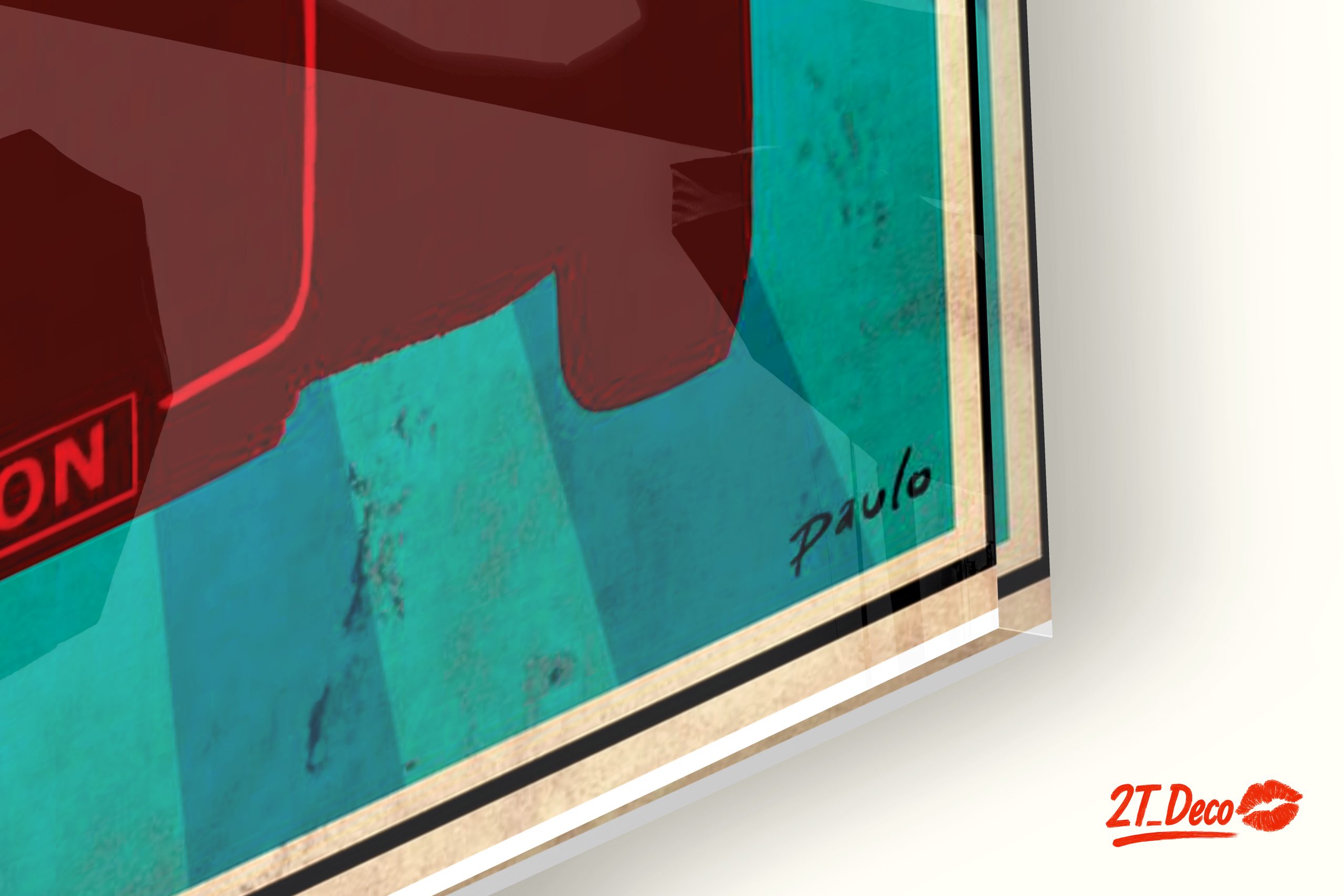 Stylized London Bus Art with Union Jack - Image 9