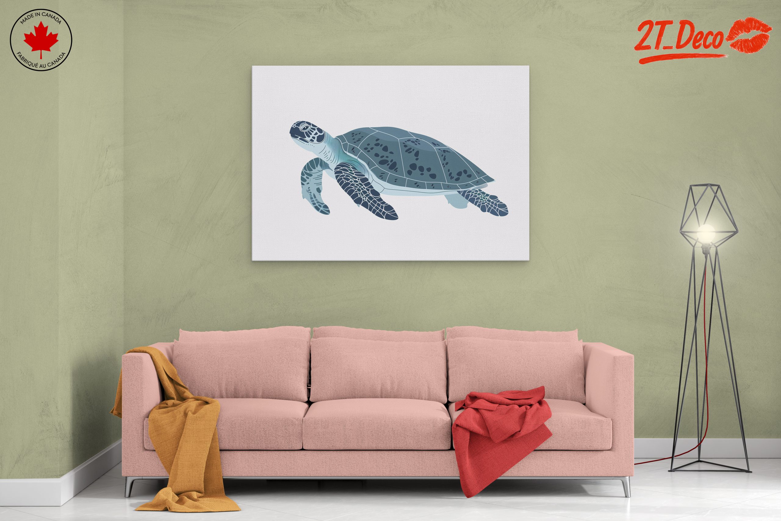 Stylized Sea Turtle Artwork - Image 2