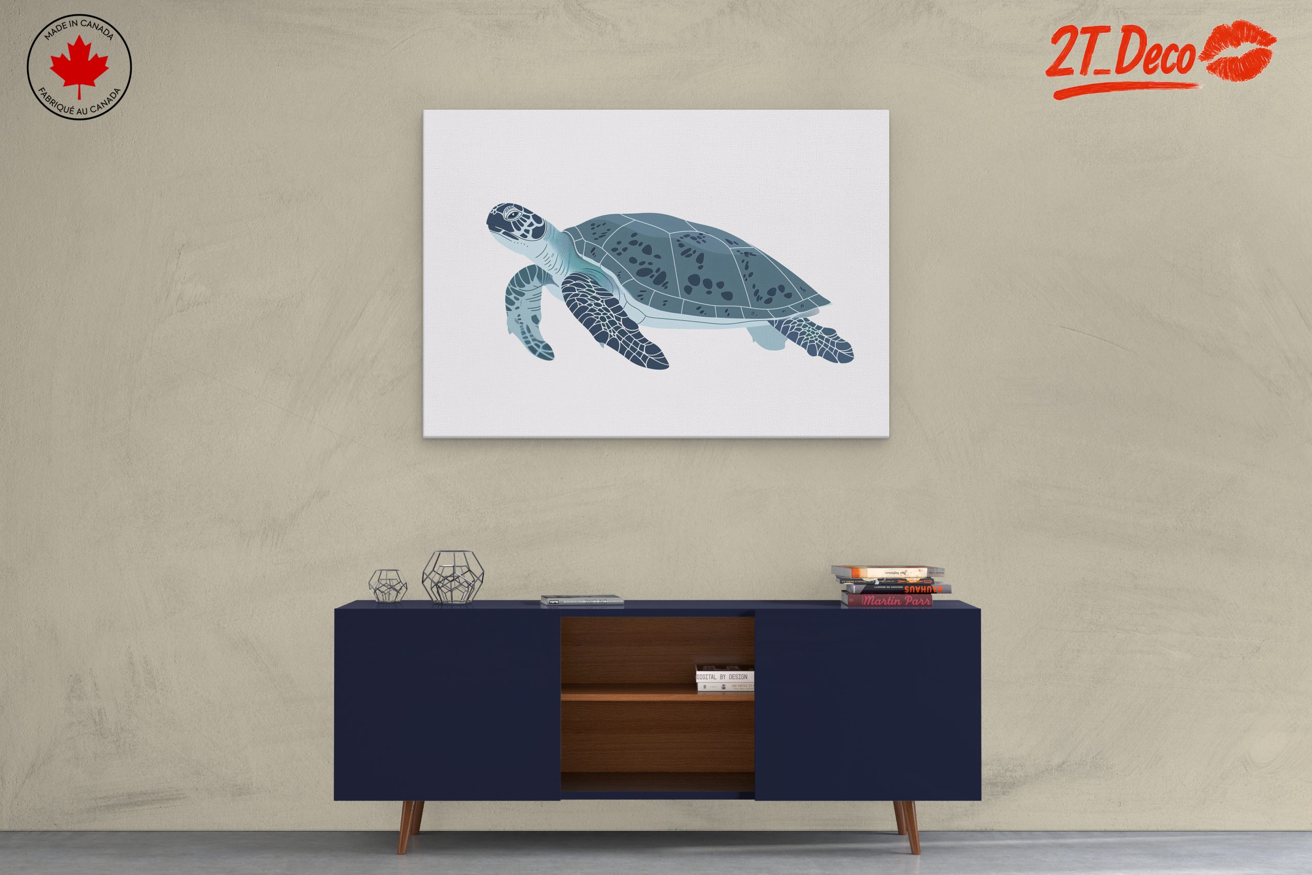 Stylized Sea Turtle Artwork - Image 3