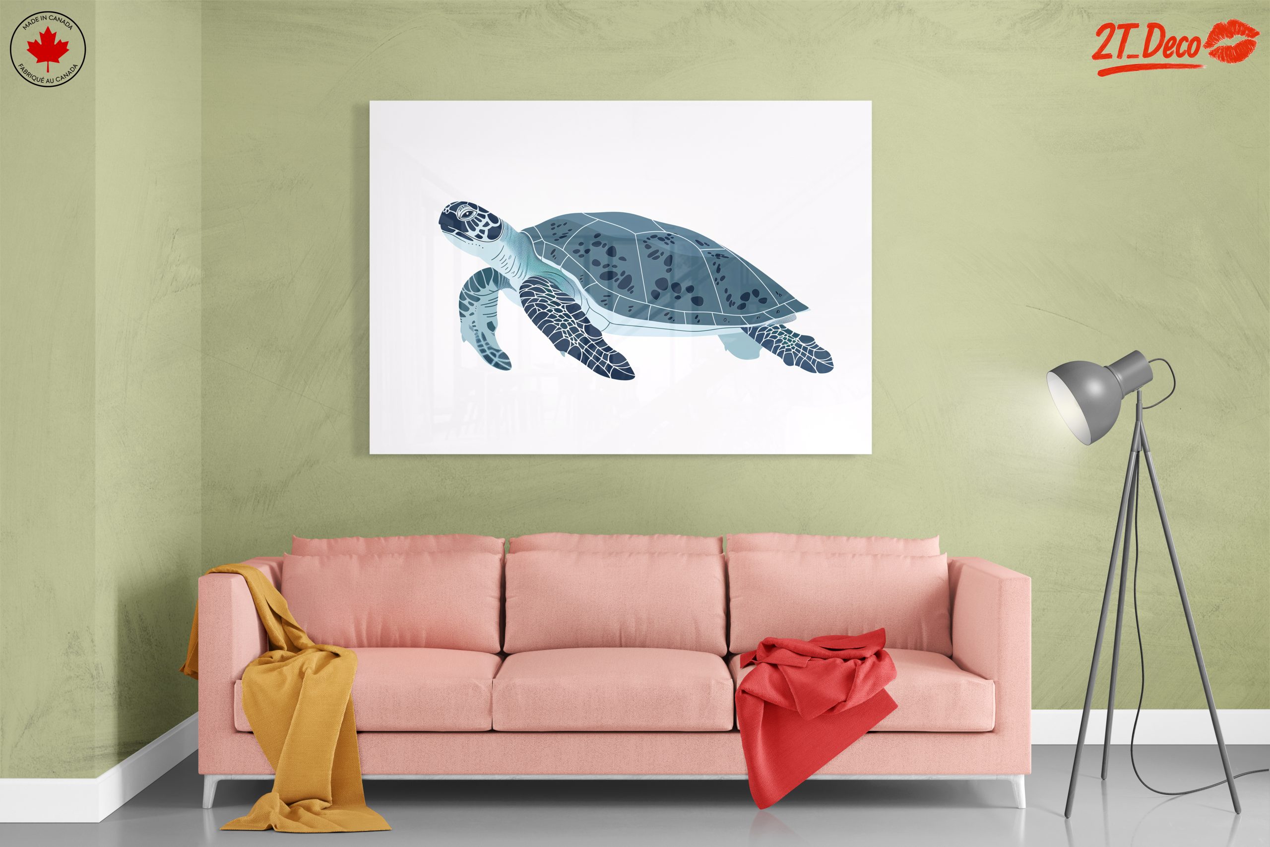 Stylized Sea Turtle Artwork - Image 7