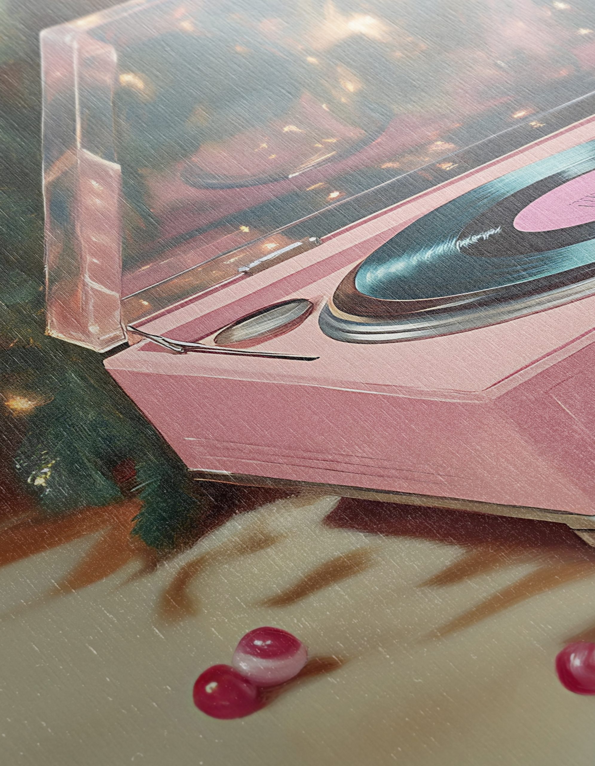 Elegant Pink Record Player and Cocktail - Image 12