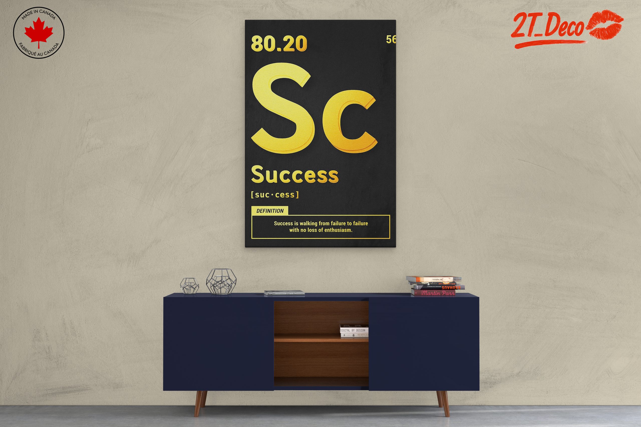 Success Definition Typography Wall Art - Image 3