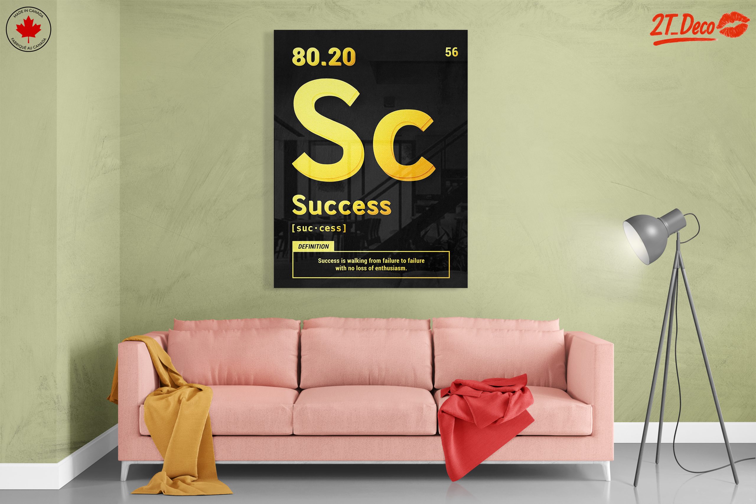 Success Definition Typography Wall Art - Image 7