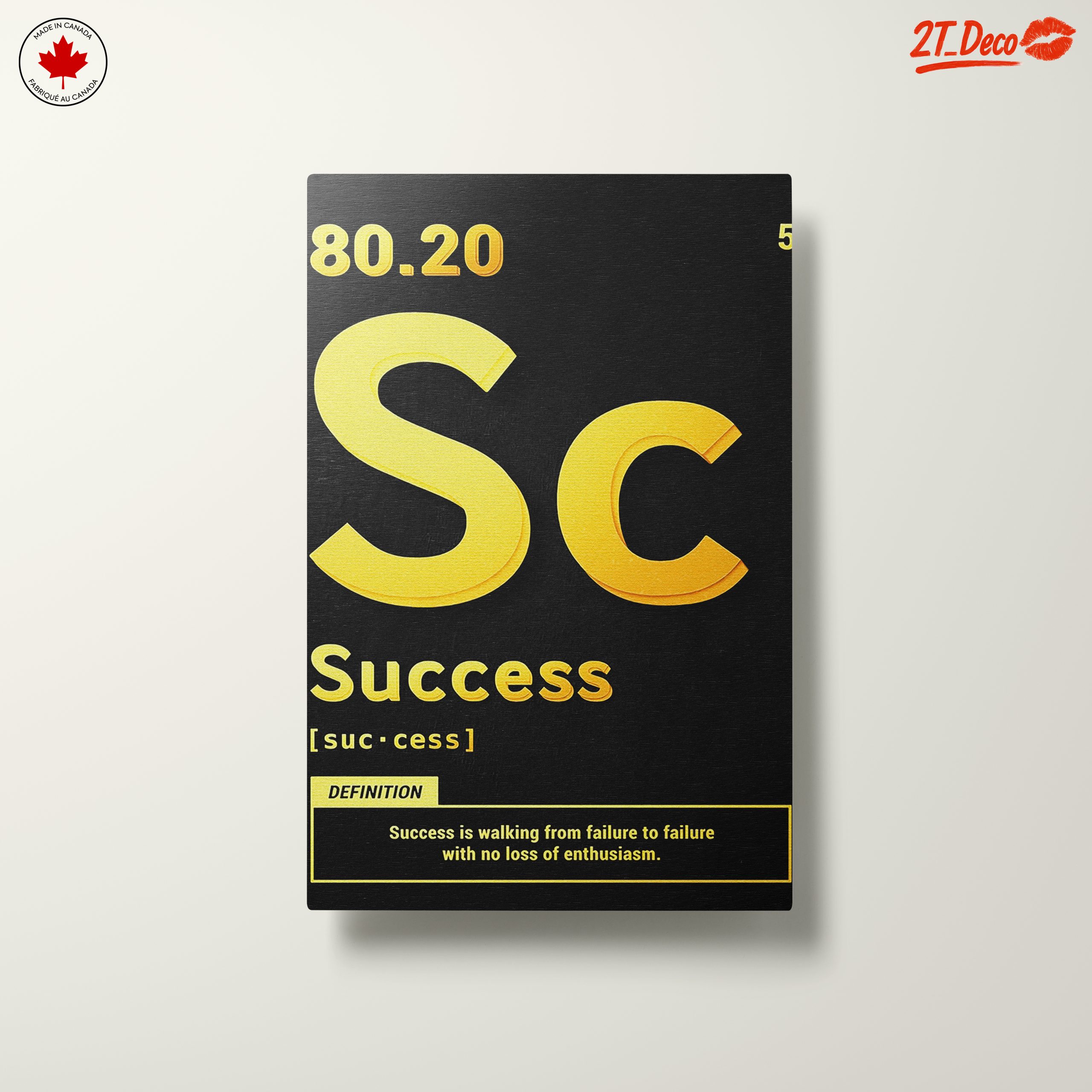 Success Definition Typography Wall Art - Image 10
