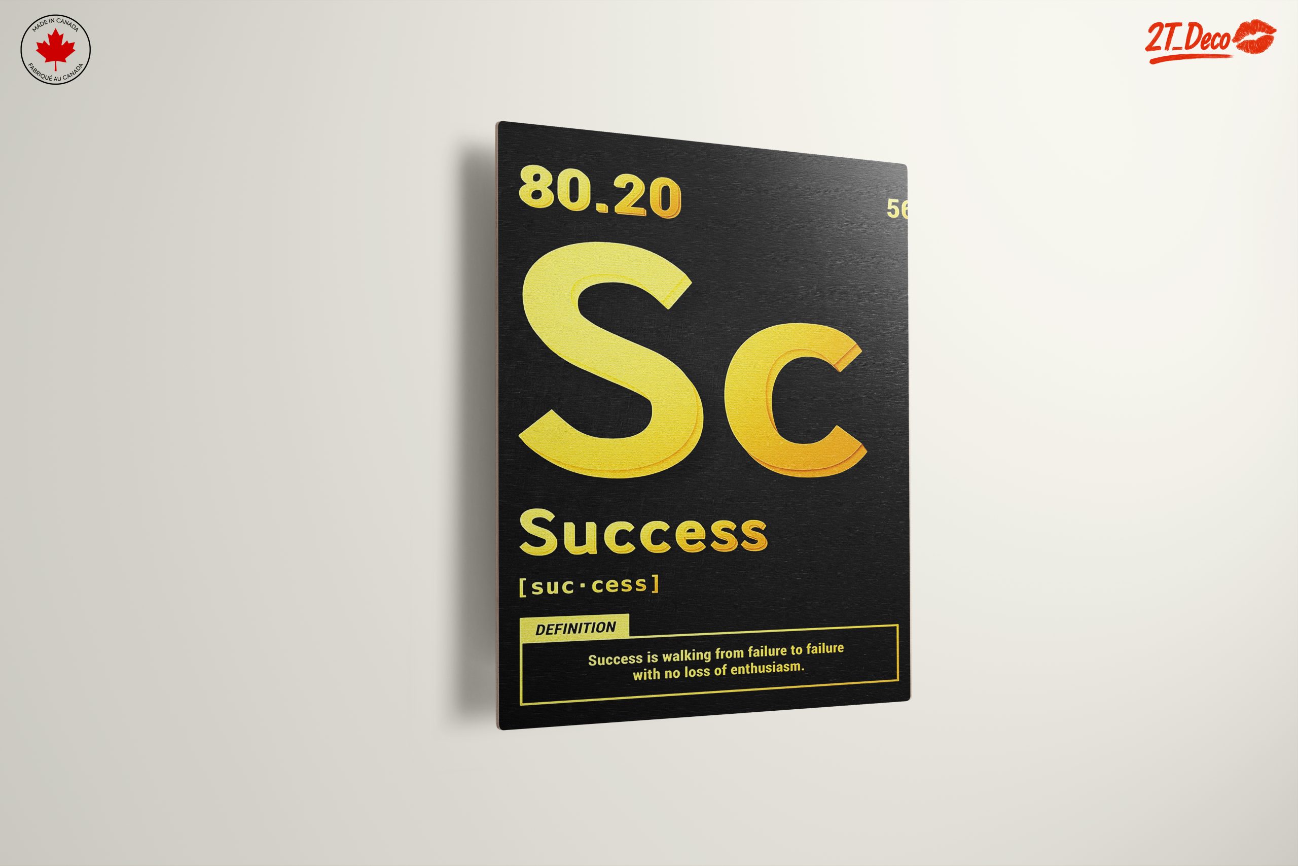 Success Definition Typography Wall Art - Image 13