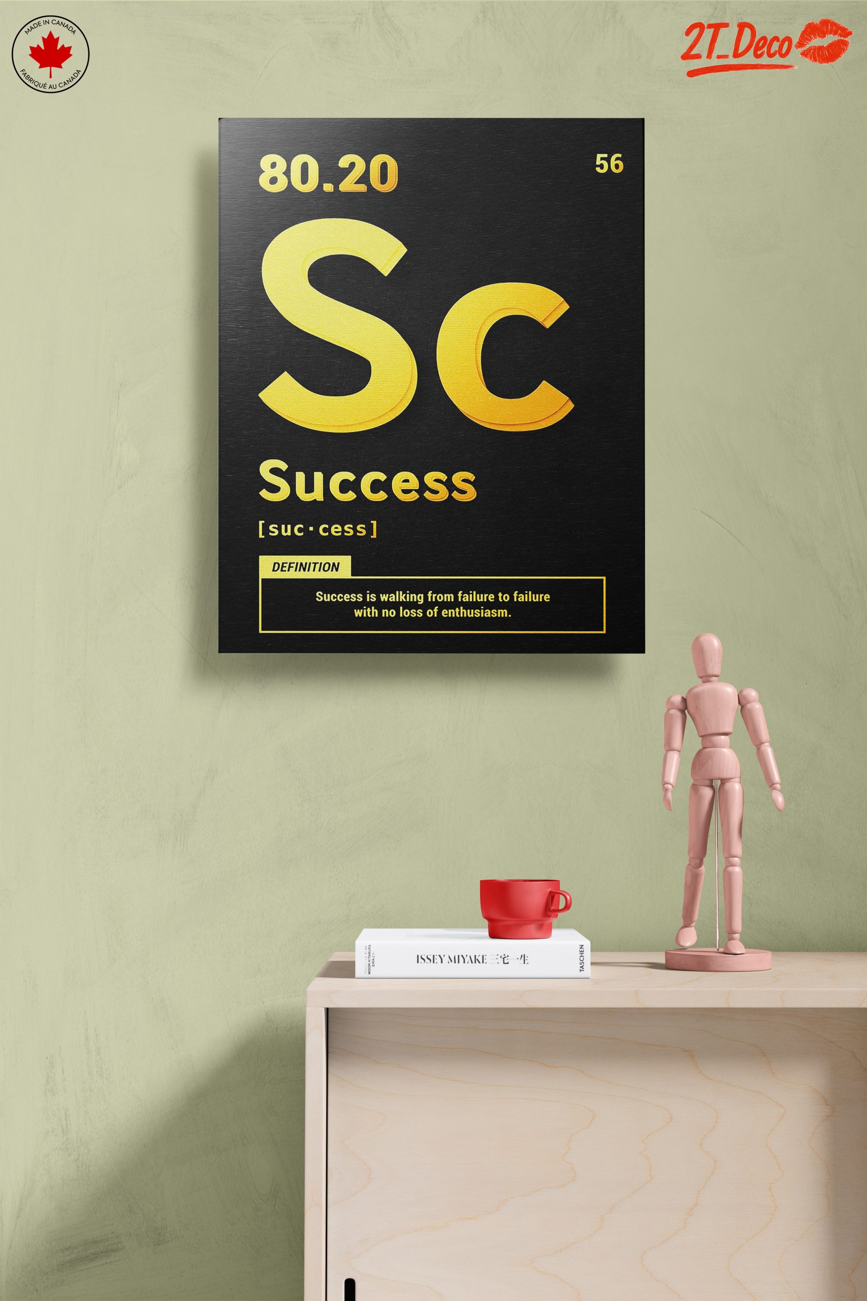 Success Definition Typography Wall Art - Image 14