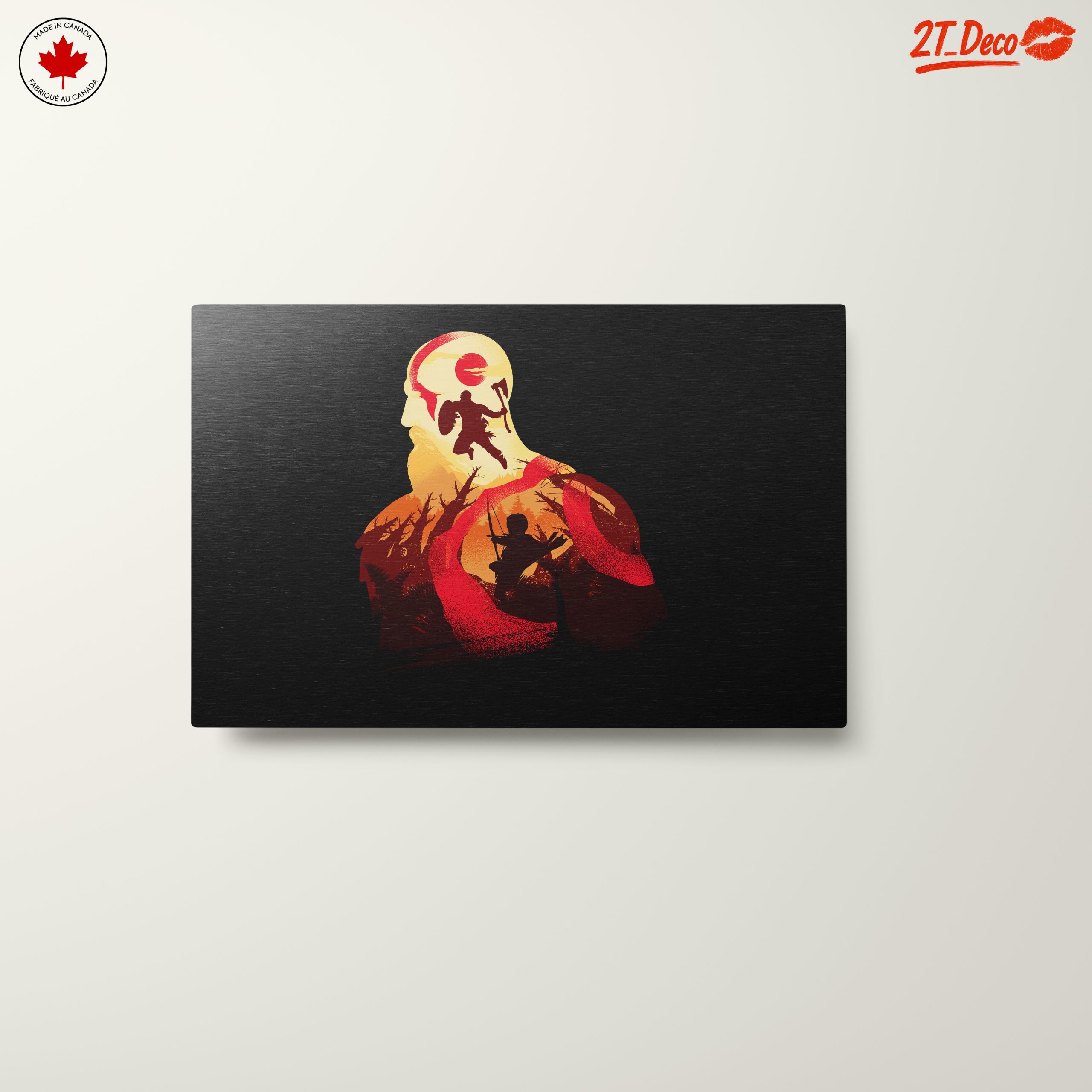 Epic God of War Artwork Depicting Kratos - Image 10