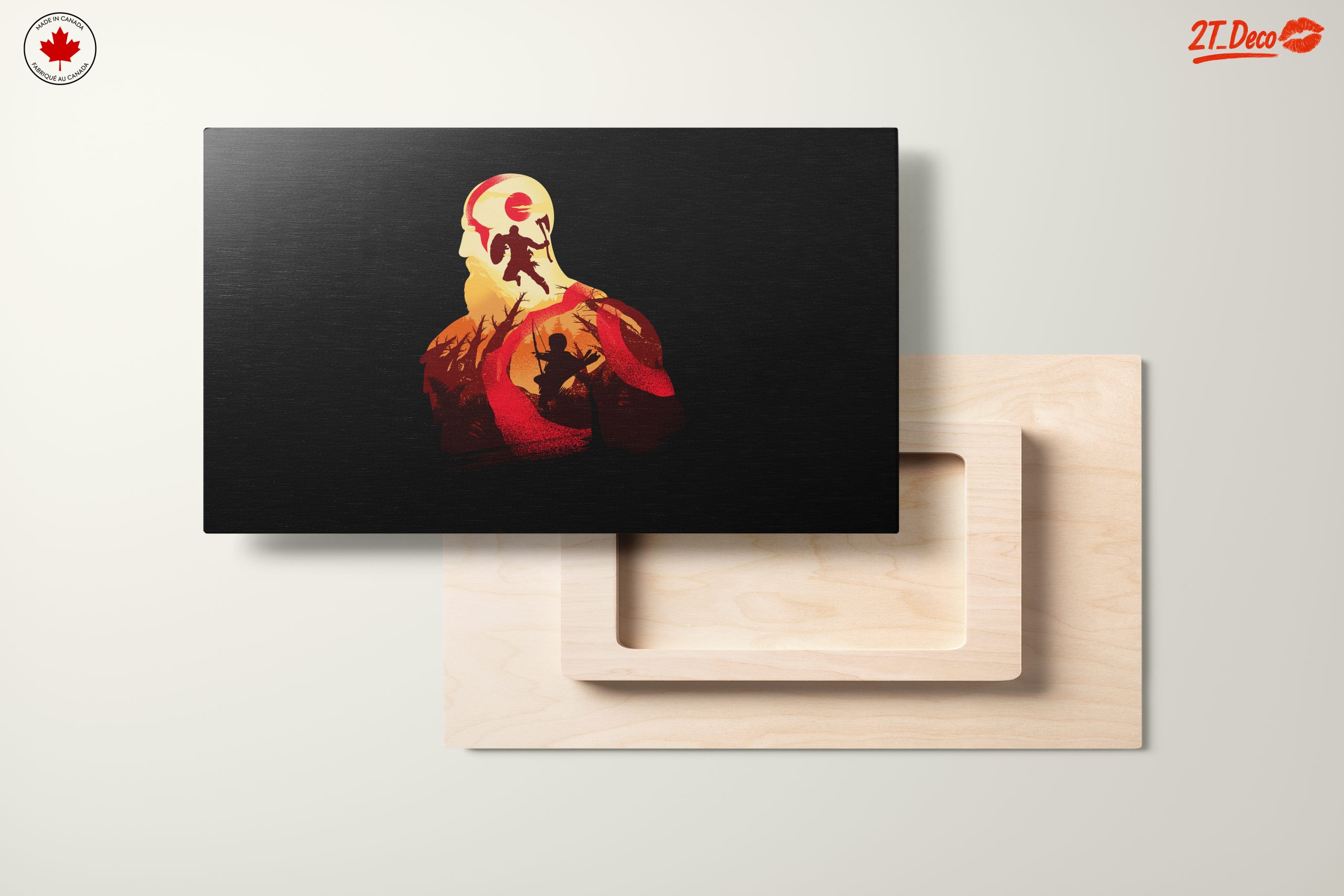 Epic God of War Artwork Depicting Kratos - Image 11