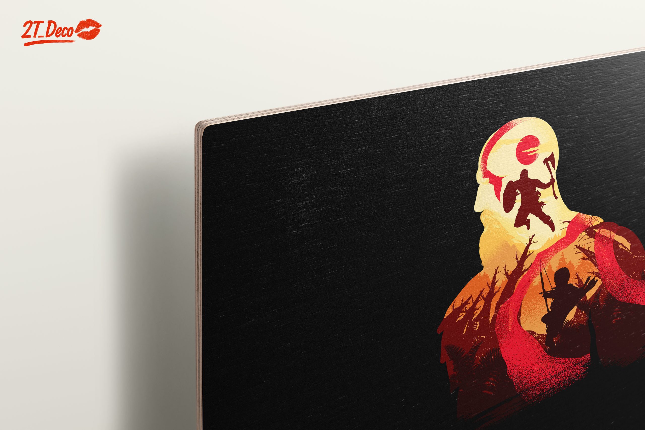 Epic God of War Artwork Depicting Kratos - Image 15