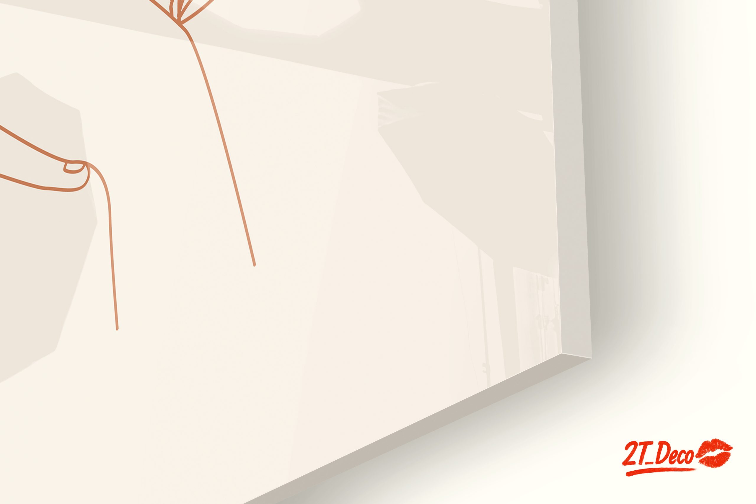 Elegant Minimalist Floral Portrait Art - Image 9