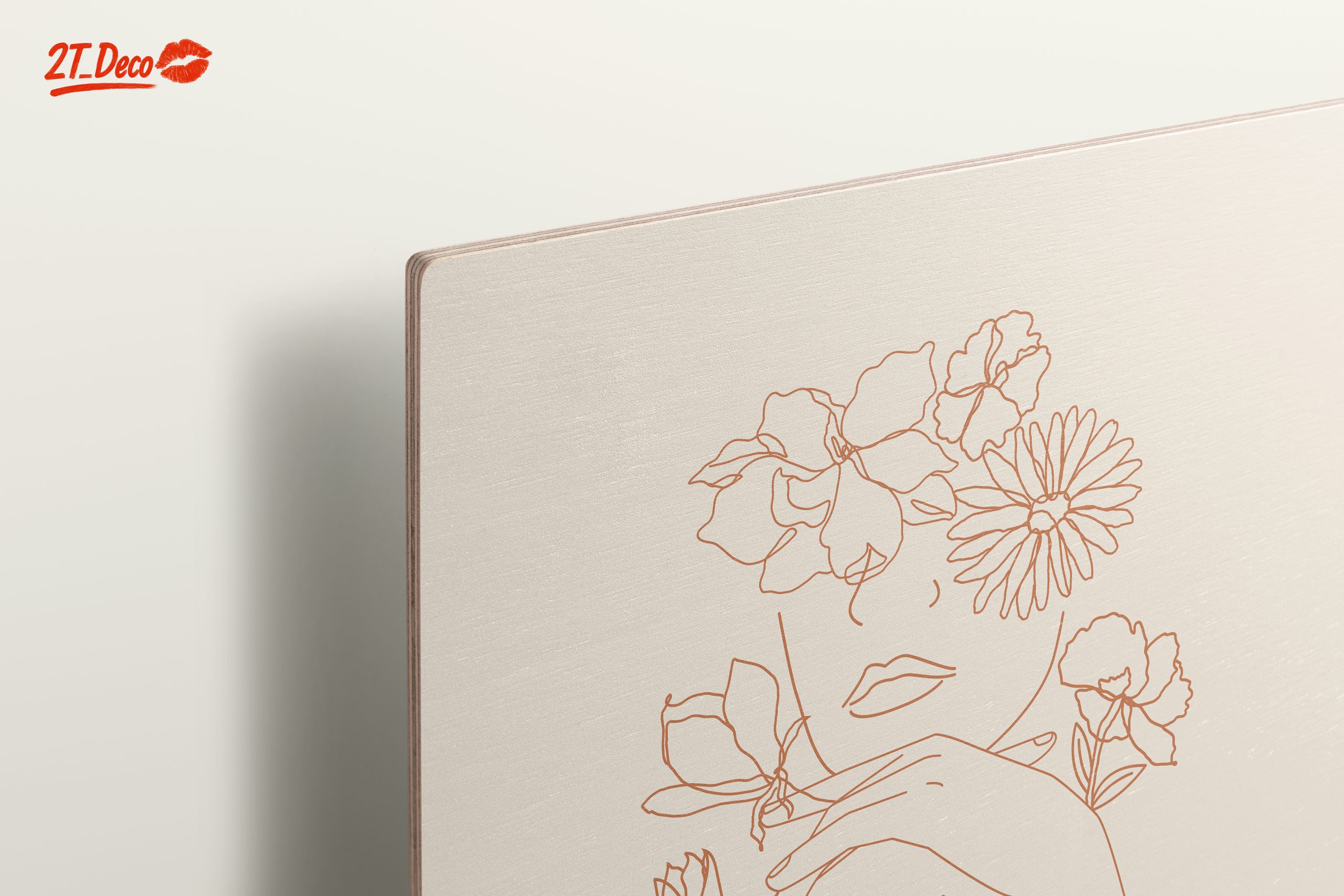 Elegant Minimalist Floral Portrait Art - Image 15