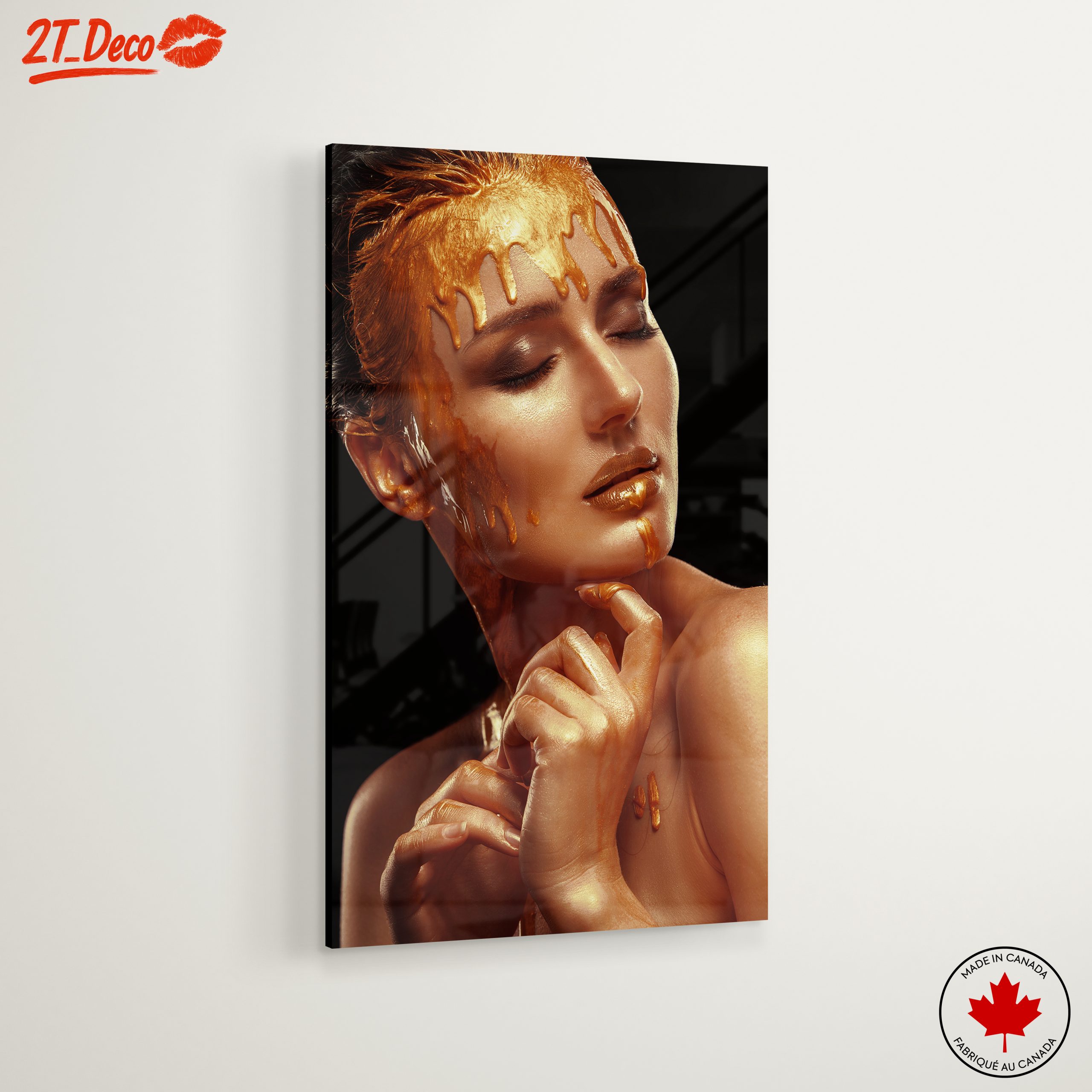 Gold Abstract Beauty Artwork - Image 6