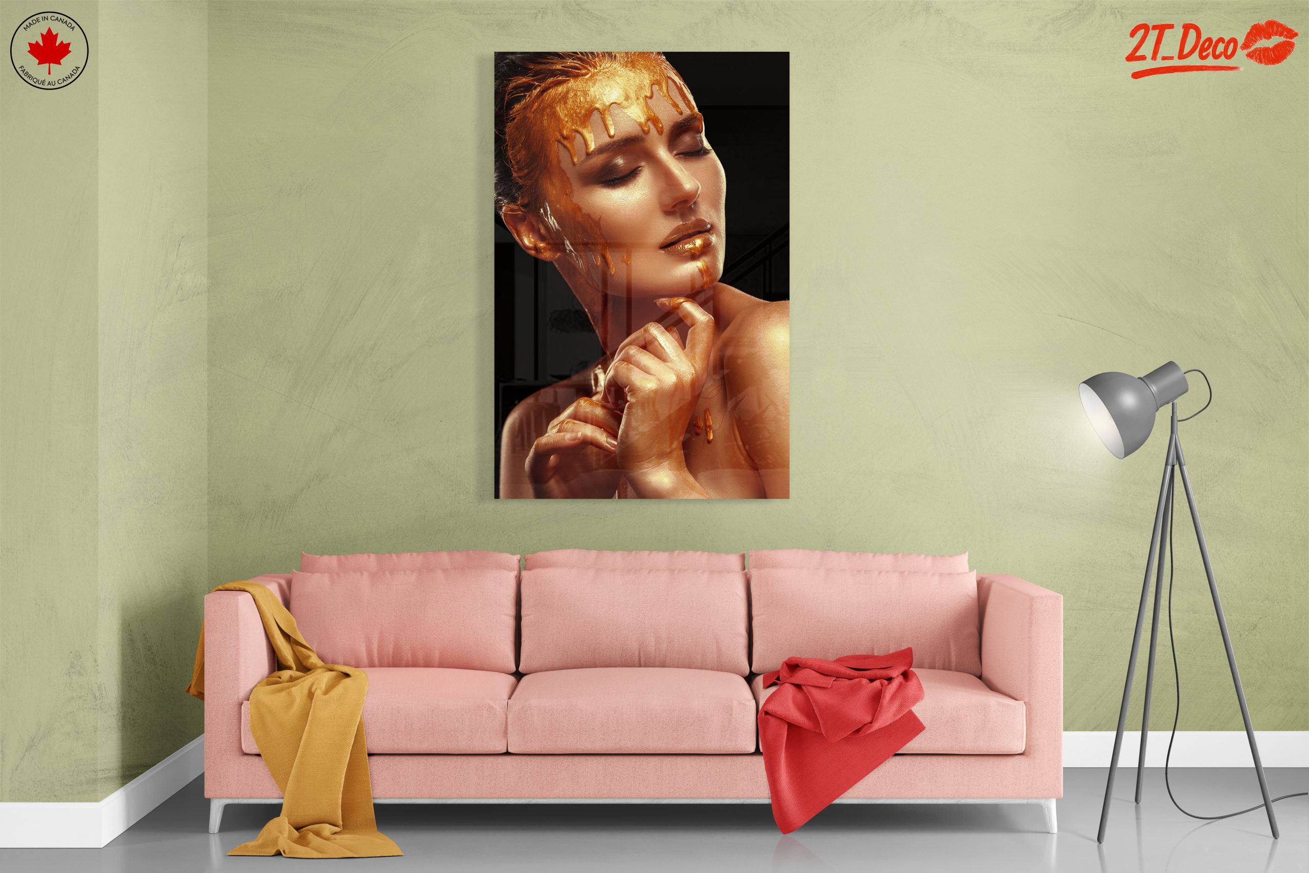 Gold Abstract Beauty Artwork - Image 7