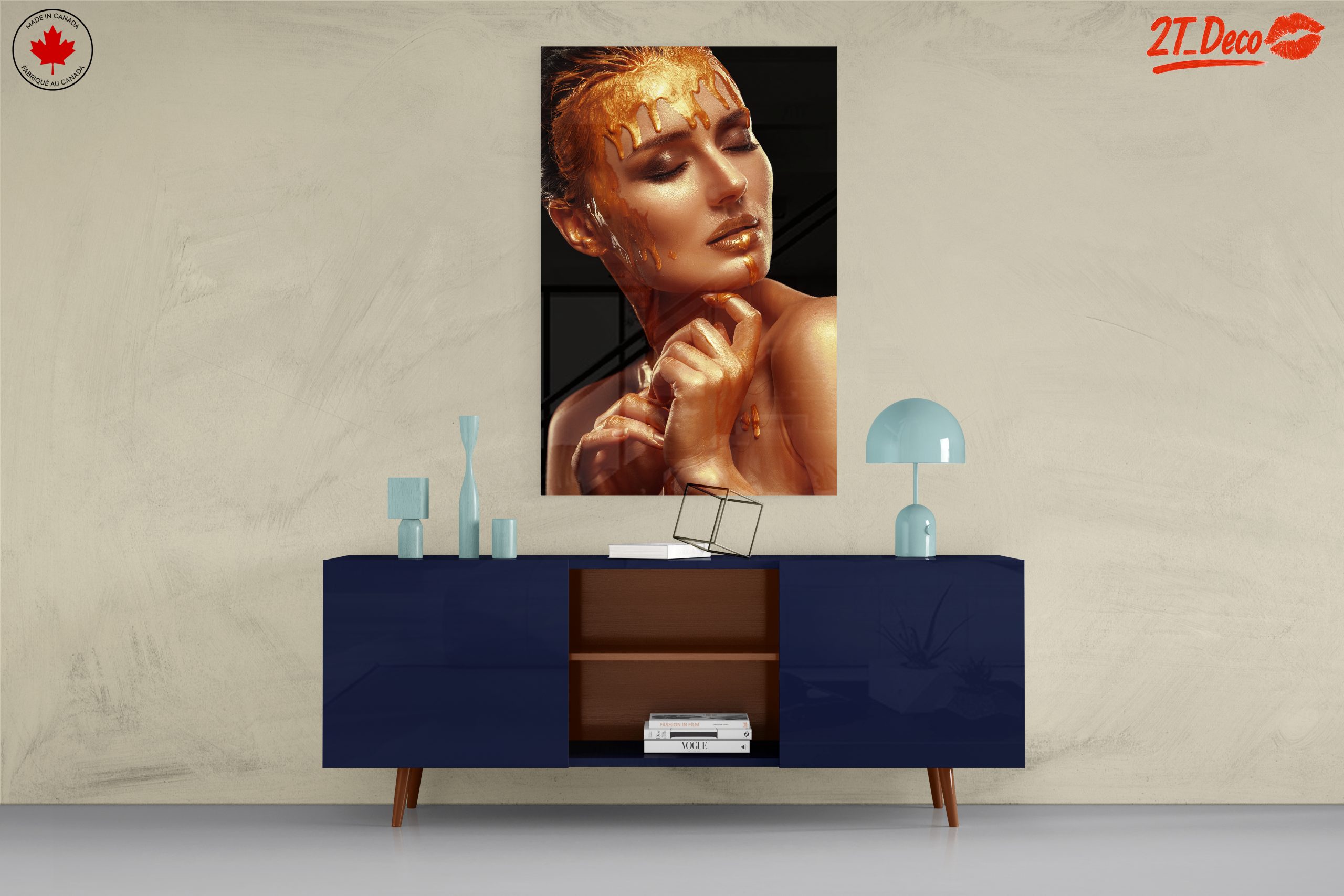 Gold Abstract Beauty Artwork - Image 8