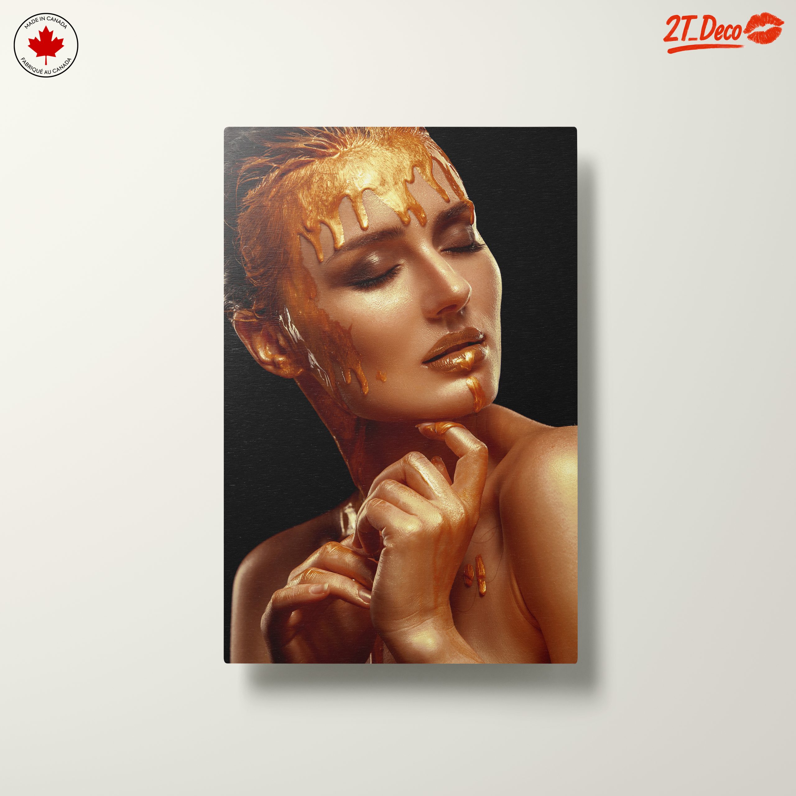 Gold Abstract Beauty Artwork - Image 10