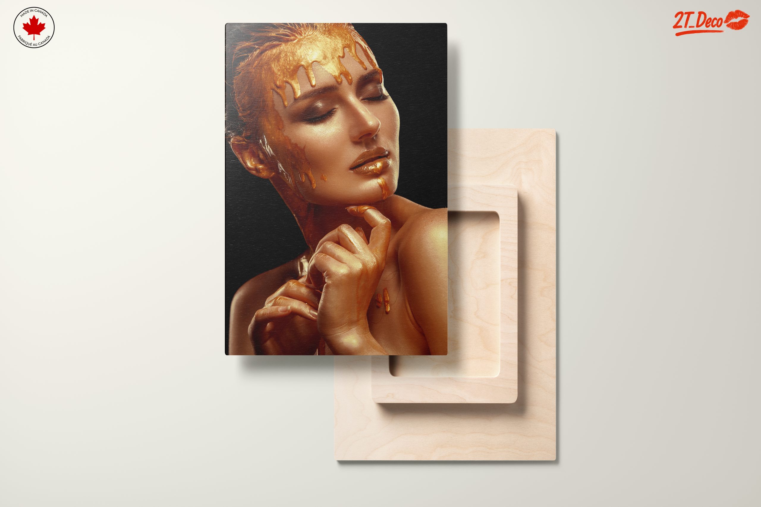 Gold Abstract Beauty Artwork - Image 11