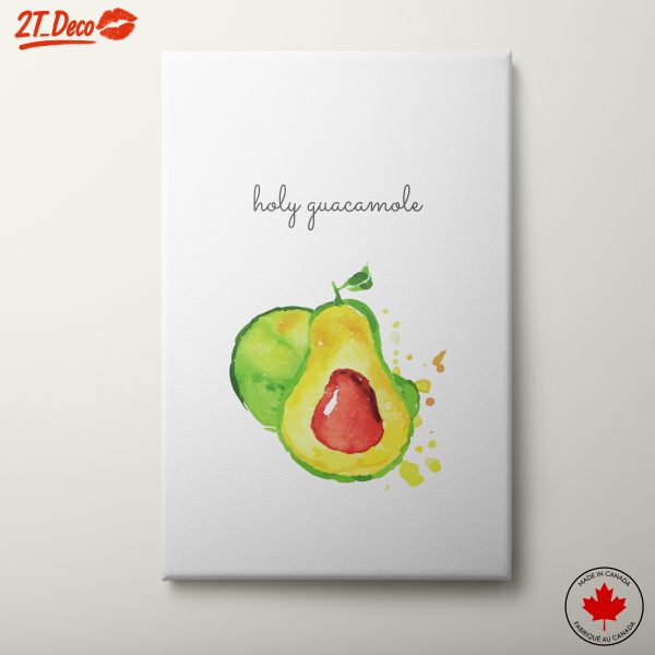 Vibrant Abstract Avocado Artwork
