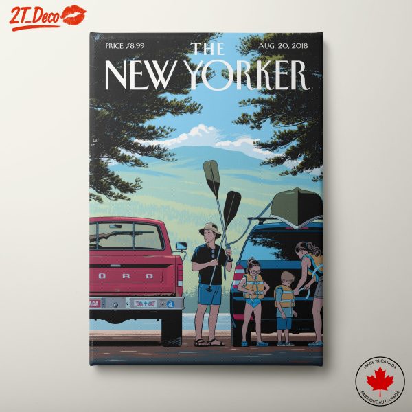 The New Yorker Cover Art Featuring Family Outdoor Adventure
