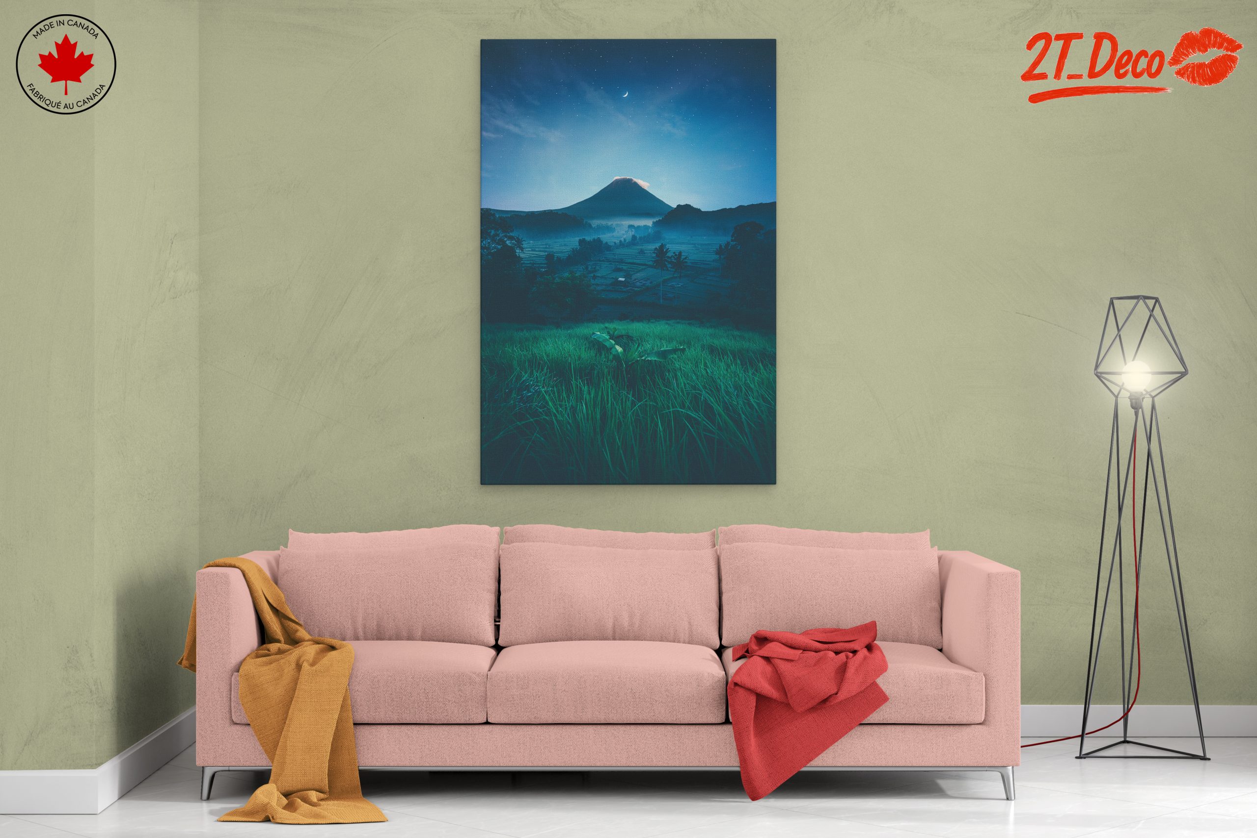 Majestic Volcano Under Starry Sky - Image 2