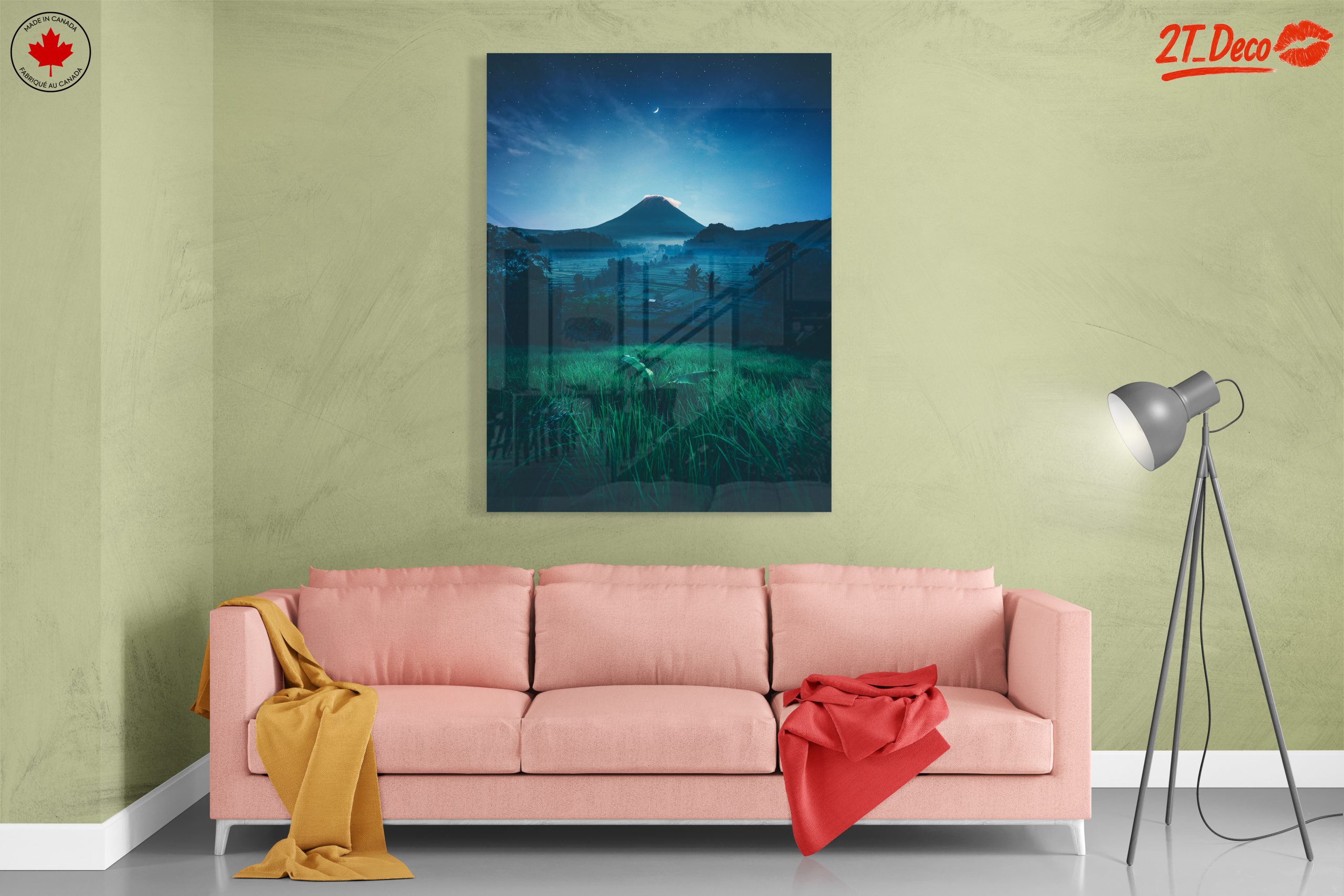 Majestic Volcano Under Starry Sky - Image 7