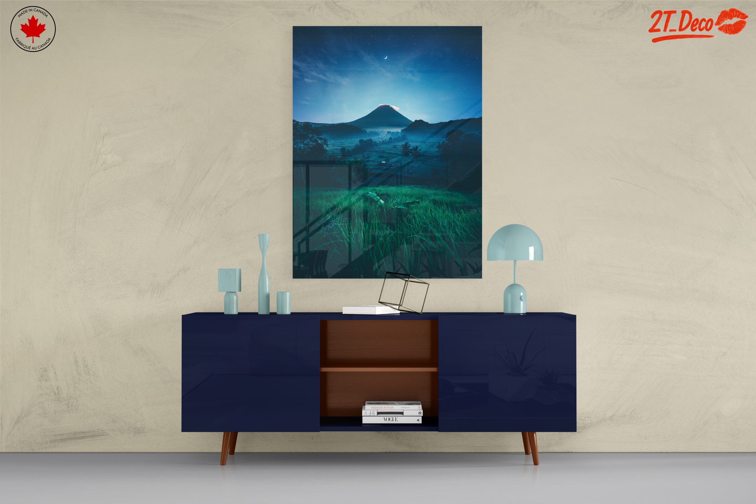 Majestic Volcano Under Starry Sky - Image 8