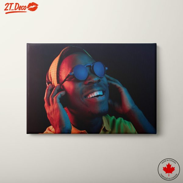 Vibrant Music Portrait Art