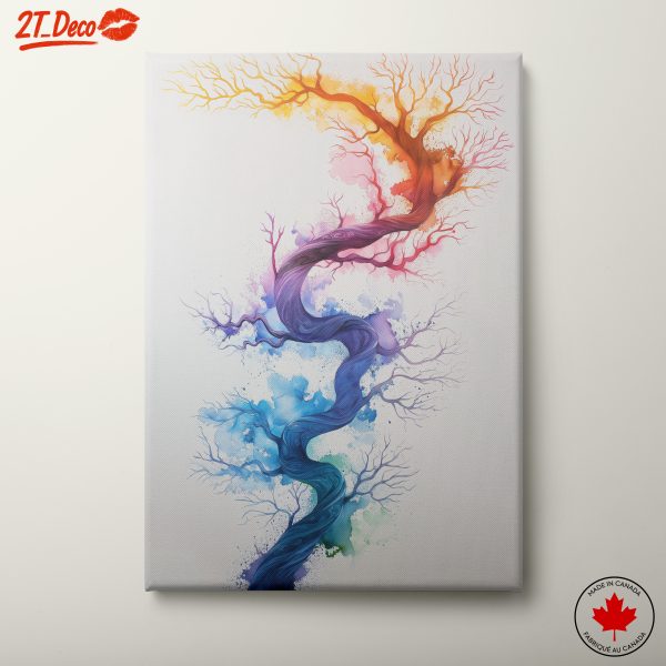 Colorful Abstract Tree Landscape