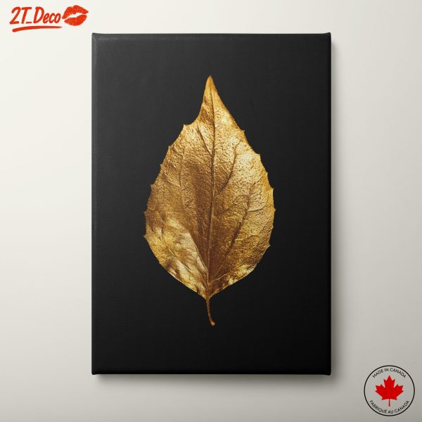 Golden Leaf Wall Art