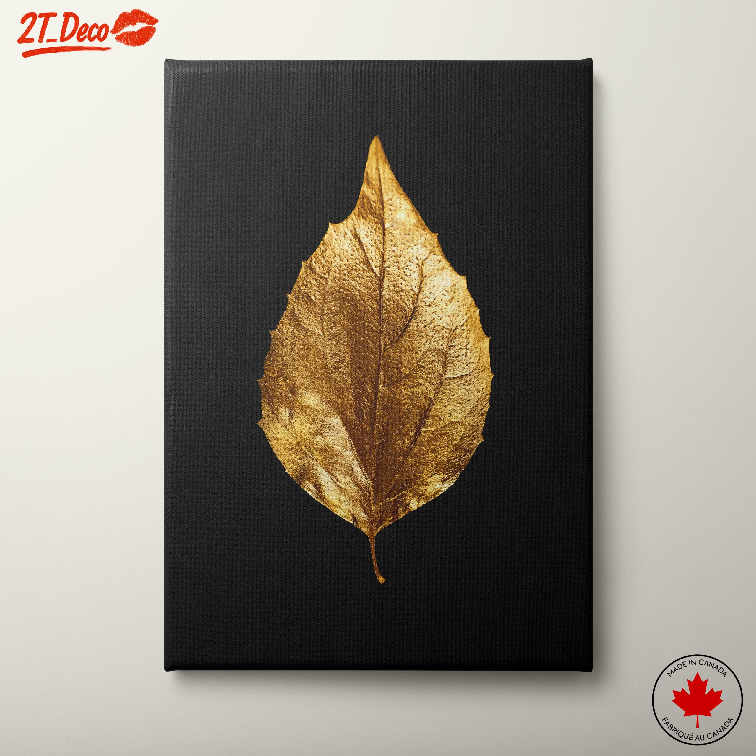 Golden Leaf Wall Art